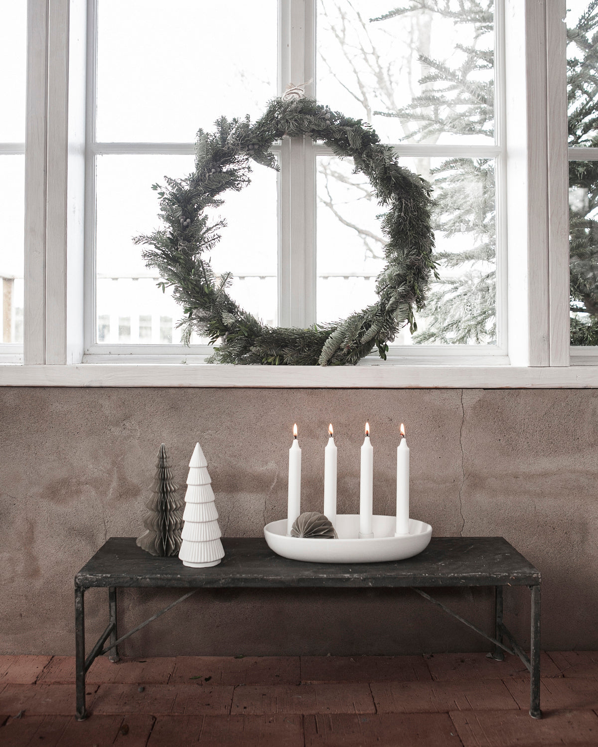 GRÖNDAL candle plate white