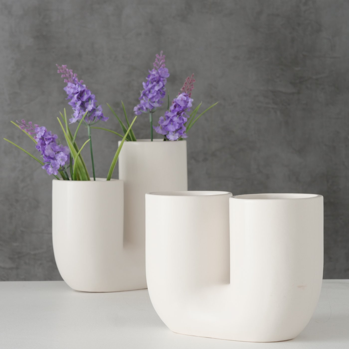 Vases Filiko set of 2 | white