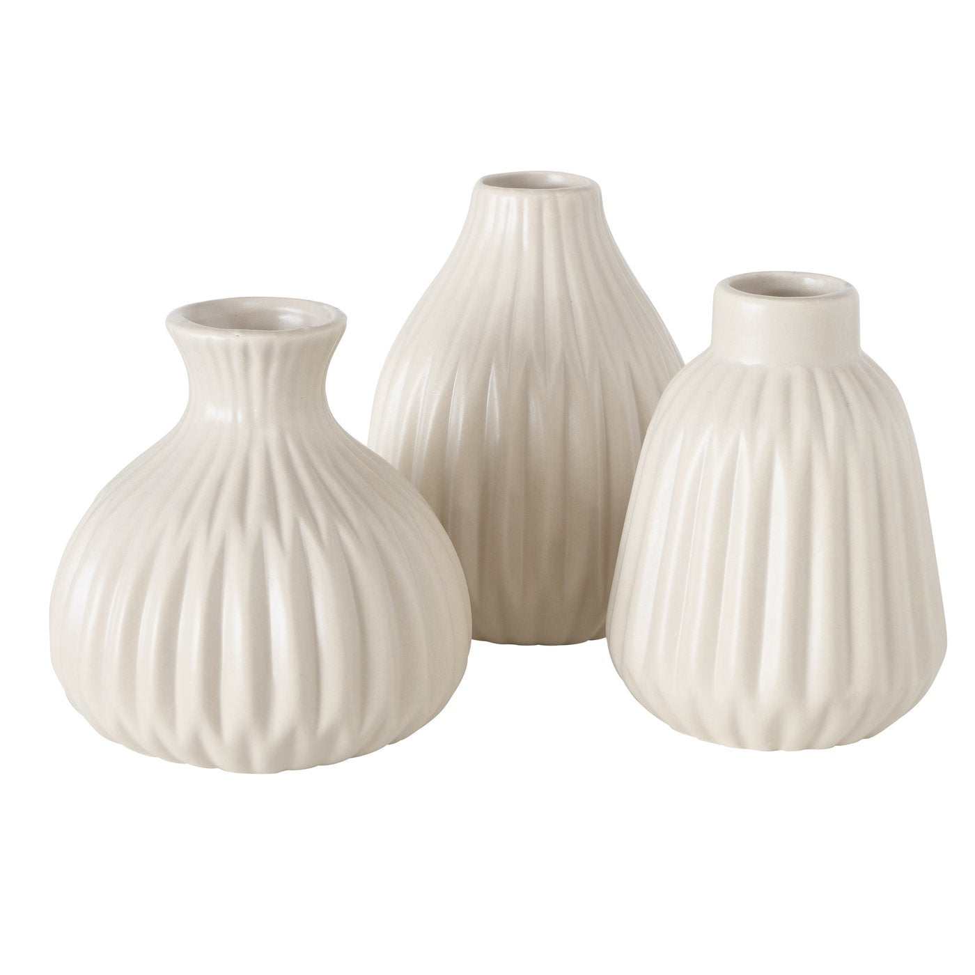 Mini vases Esko set of 3 | white