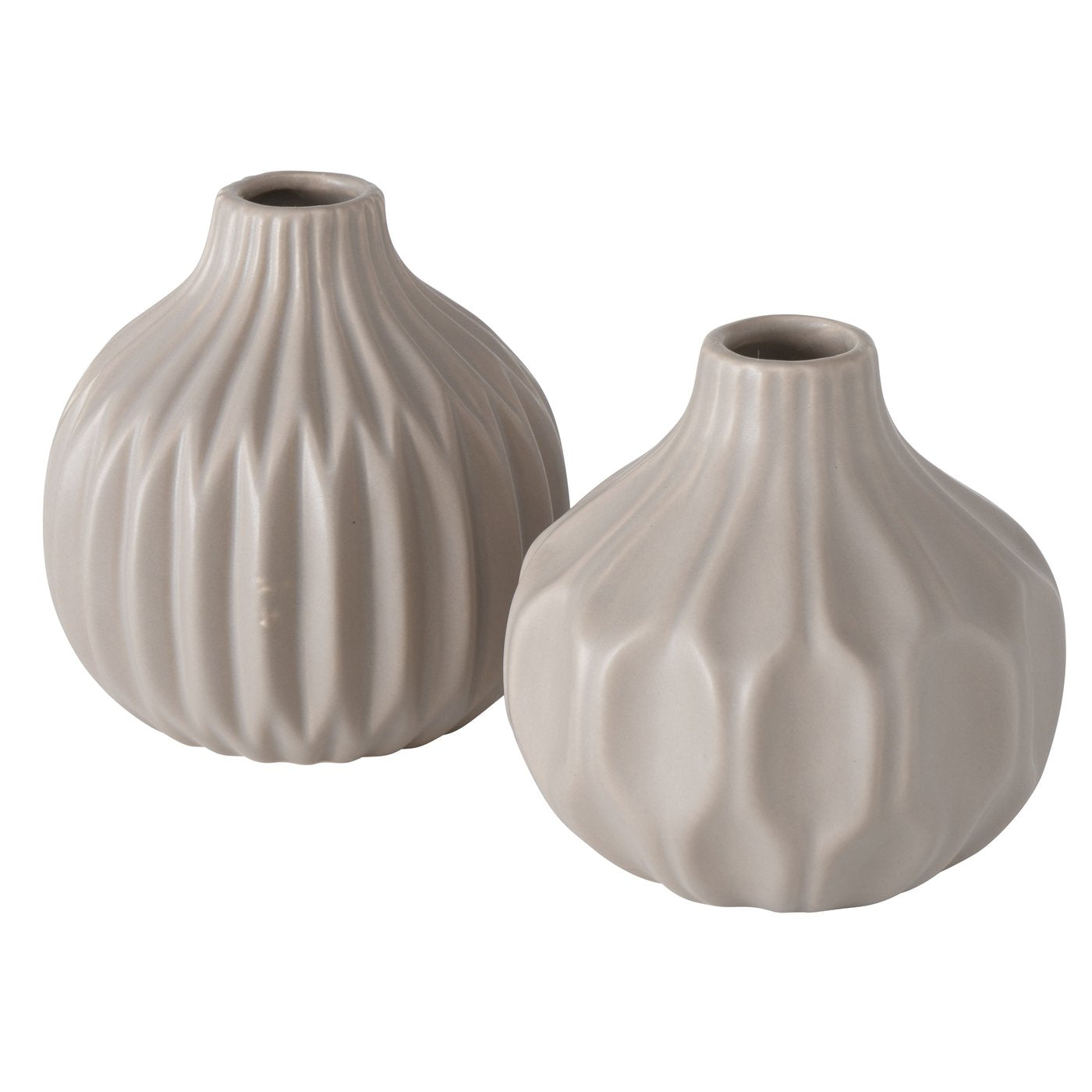 Vase Lenja - 2er Set beige