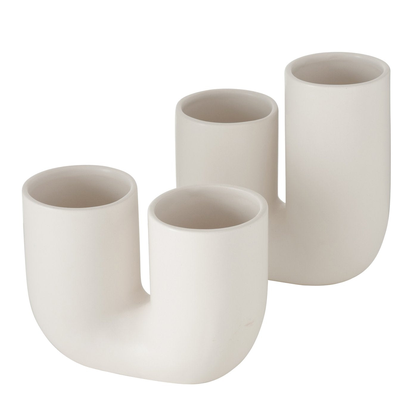 Vases Filiko set of 2 | white