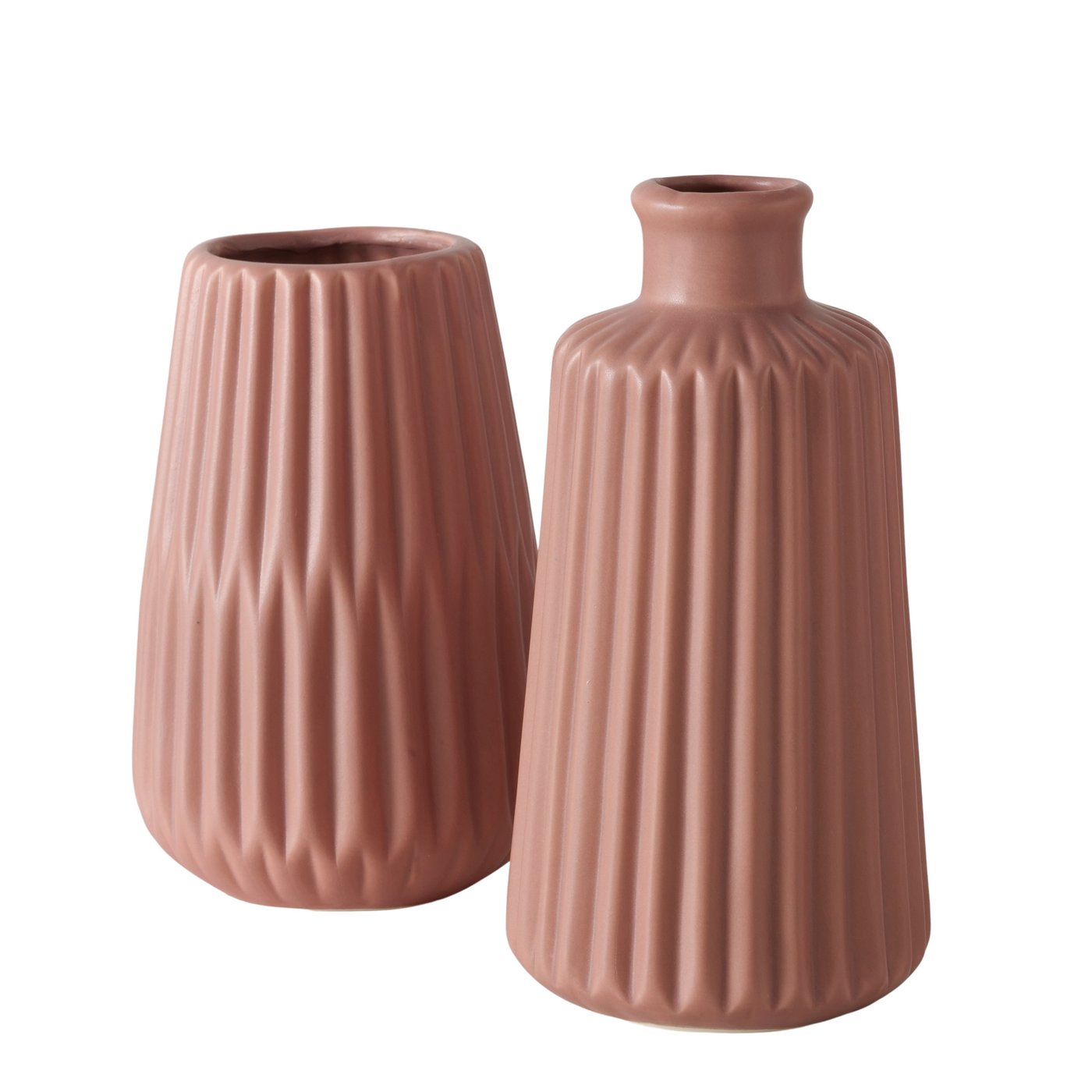 Simple porcelain vase in matt white – timeless design for every ambience