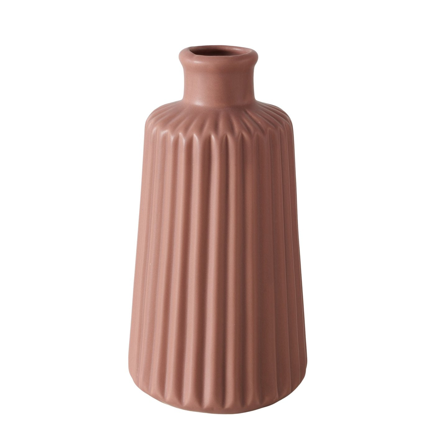 Simple porcelain vase in matt white – timeless design for every ambience