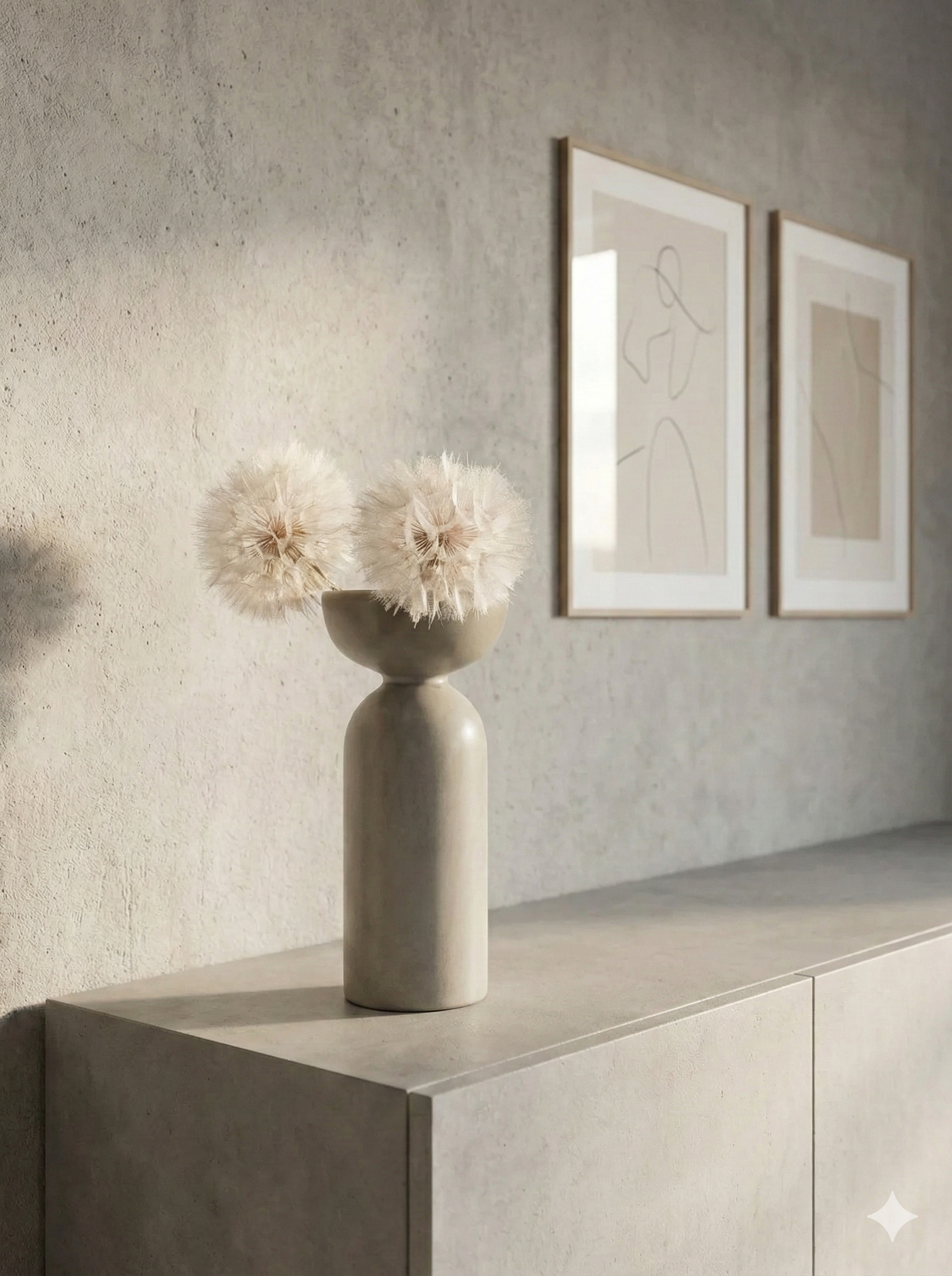 Pusteblume getrocknet einzeln