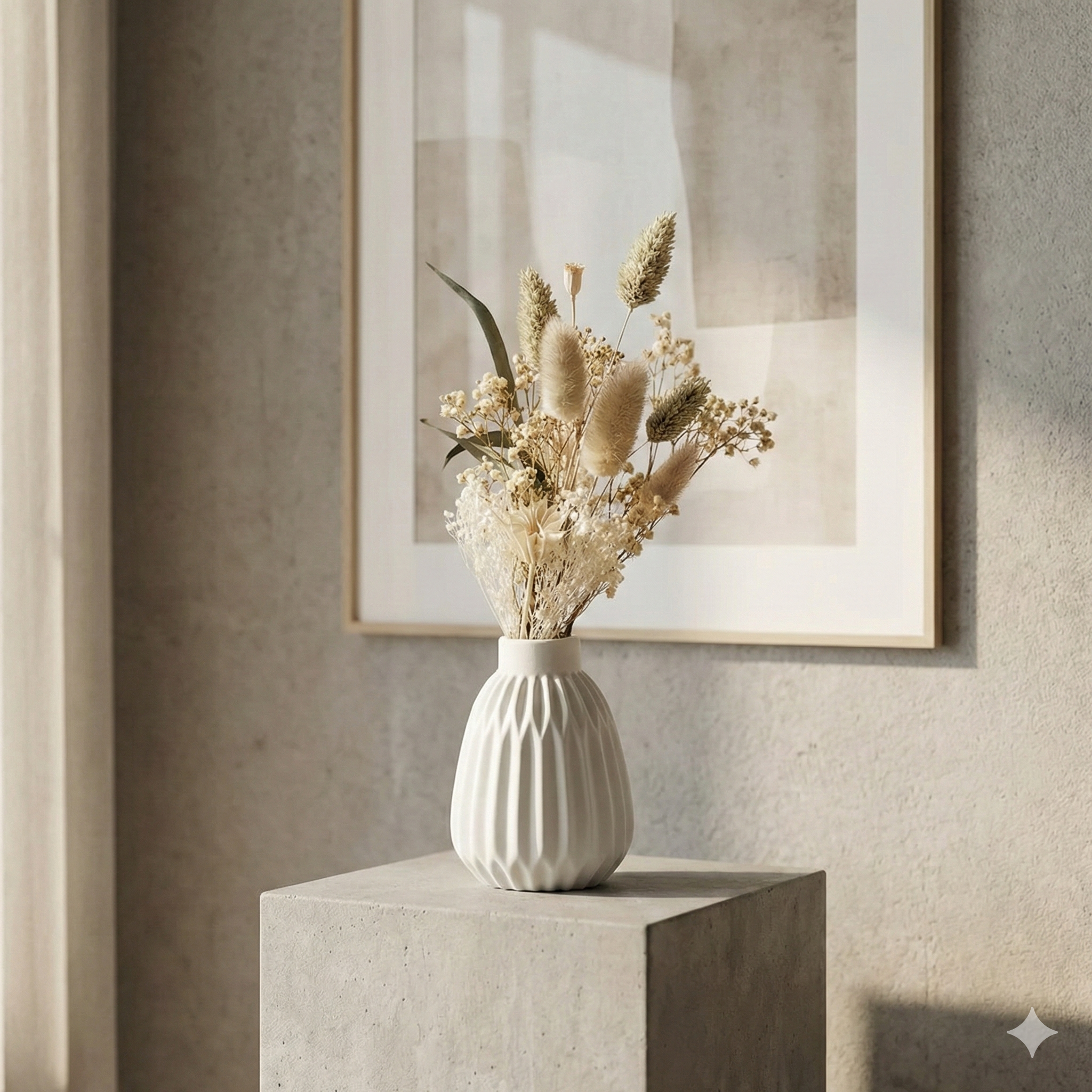 Mini Trockenblumenstrauß "Tischzauber" inkl. Vase