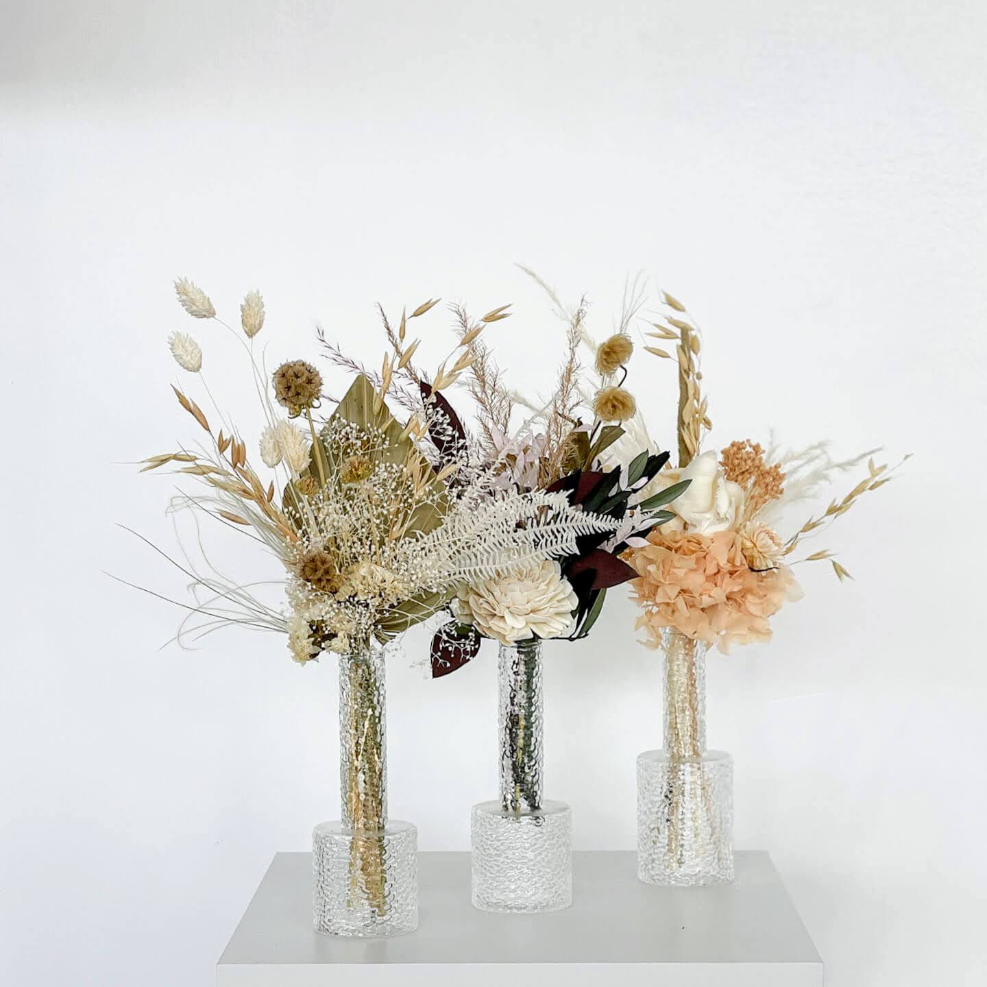 Dried Flower Bouquet Mini Palm Leaf