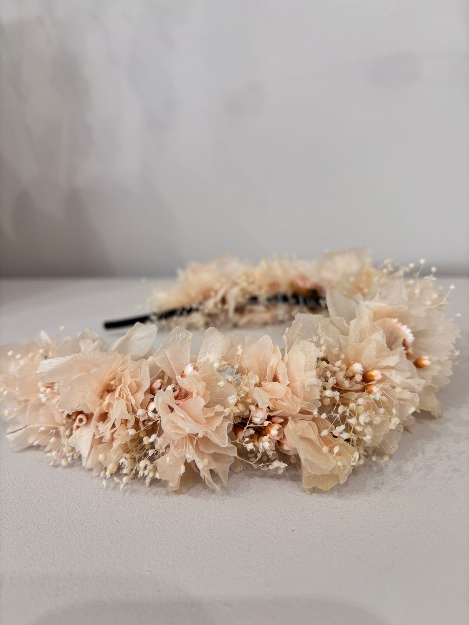Haarreif Trockenblumen apricot - Outlet - Lykke&You GmbH