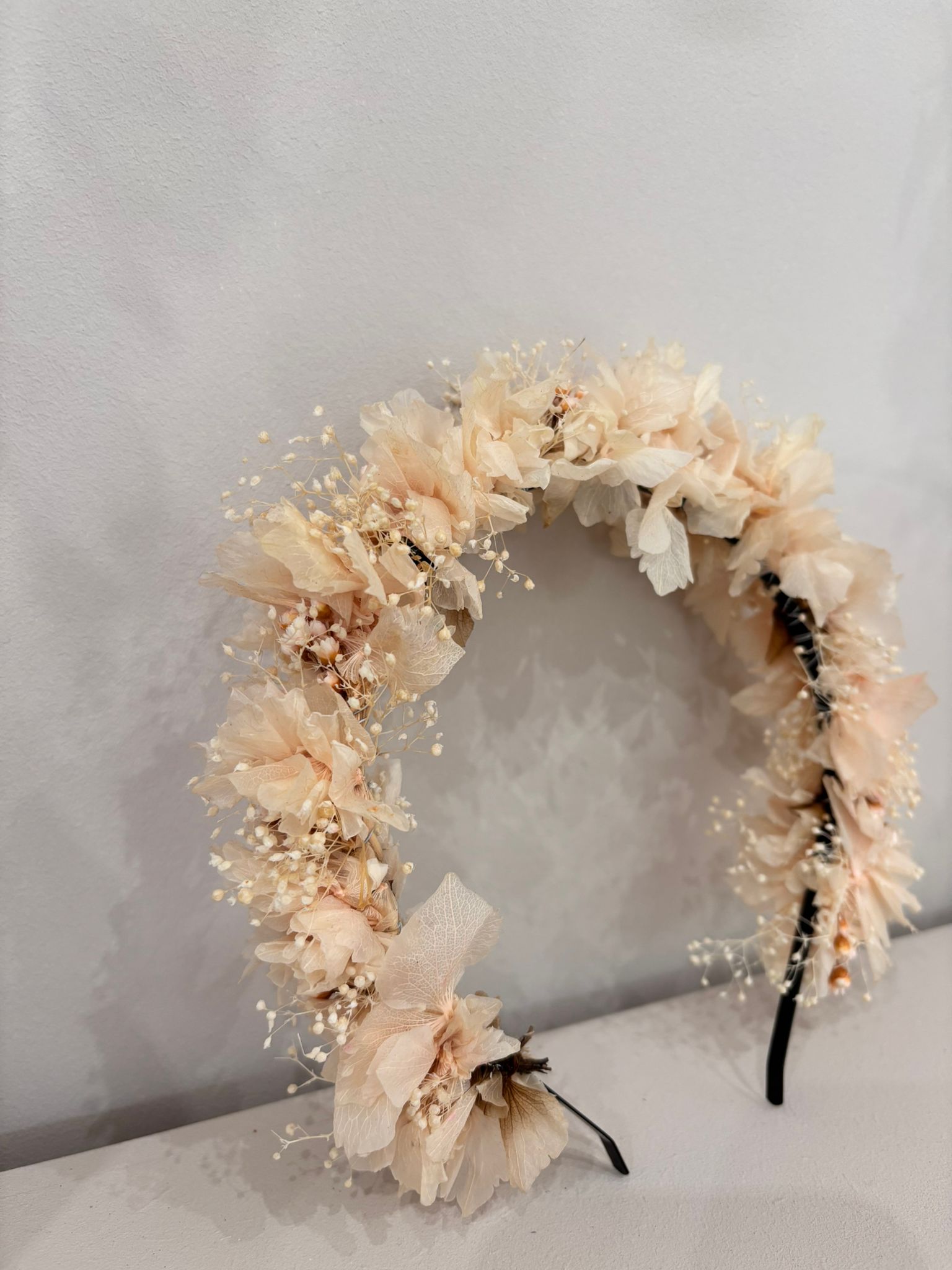 Haarreif Trockenblumen apricot - Outlet - Lykke&You GmbH
