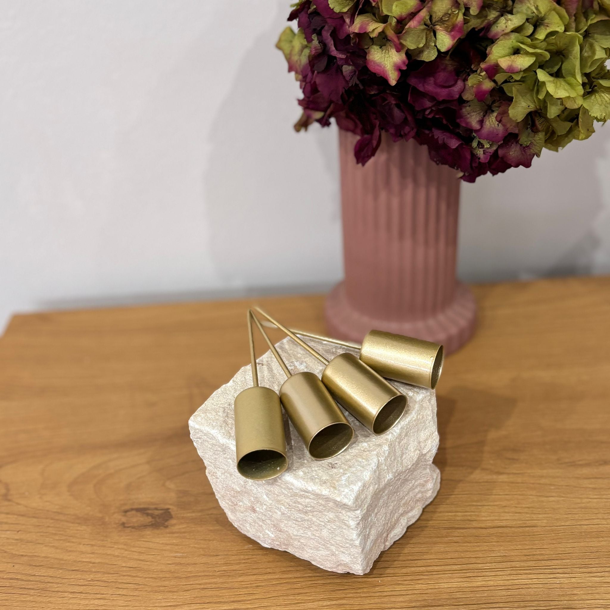 Kerzenhalter Adventskranz mit Dorn für Stabkerzen 2,4 cm - matt