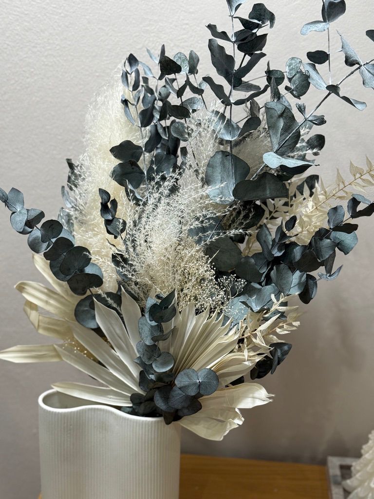 Trockenblumen Strauß Eukalyptus Pampasgras Palmblatt - Outlet