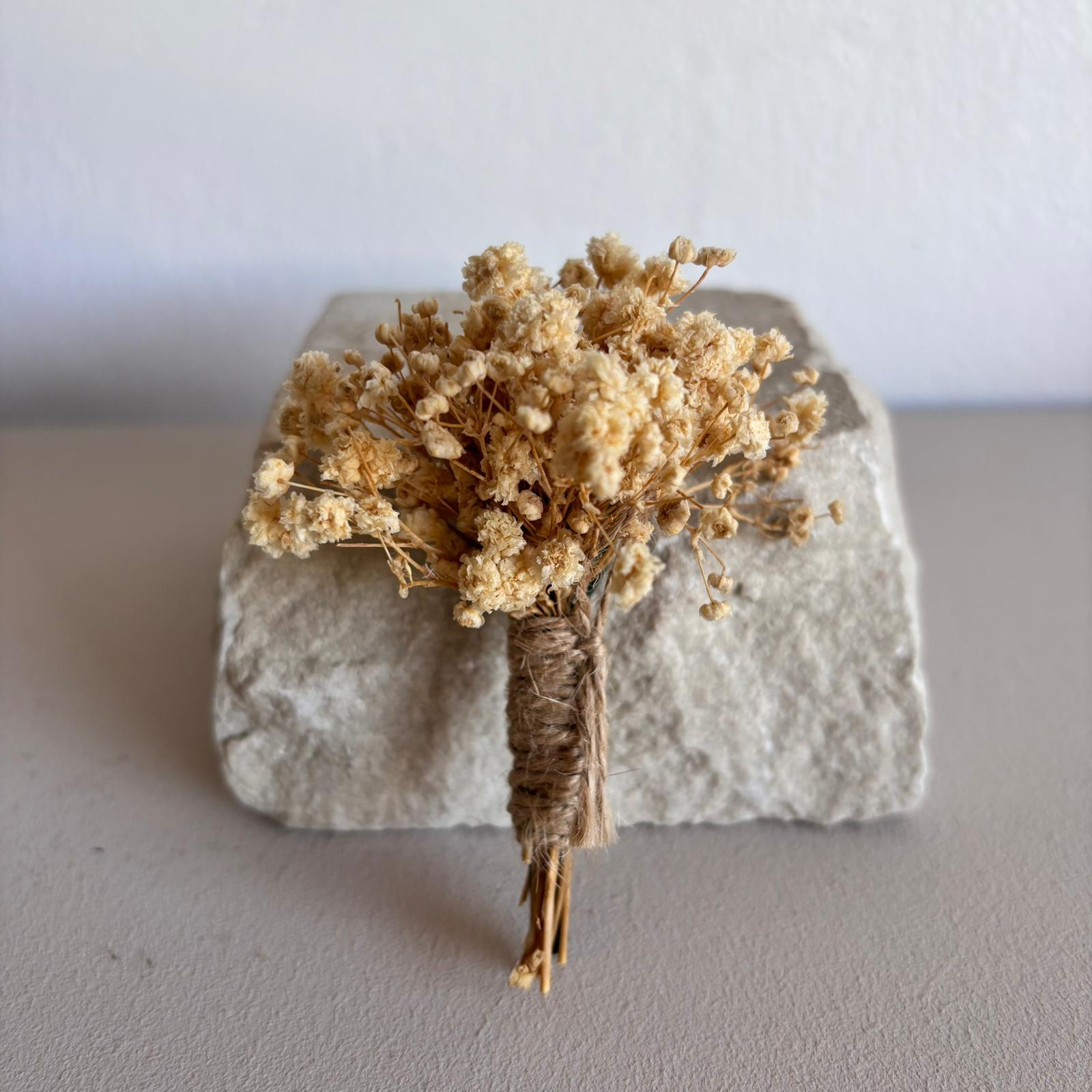 Anstecker Bräutigam Pur weiß - OUTLET