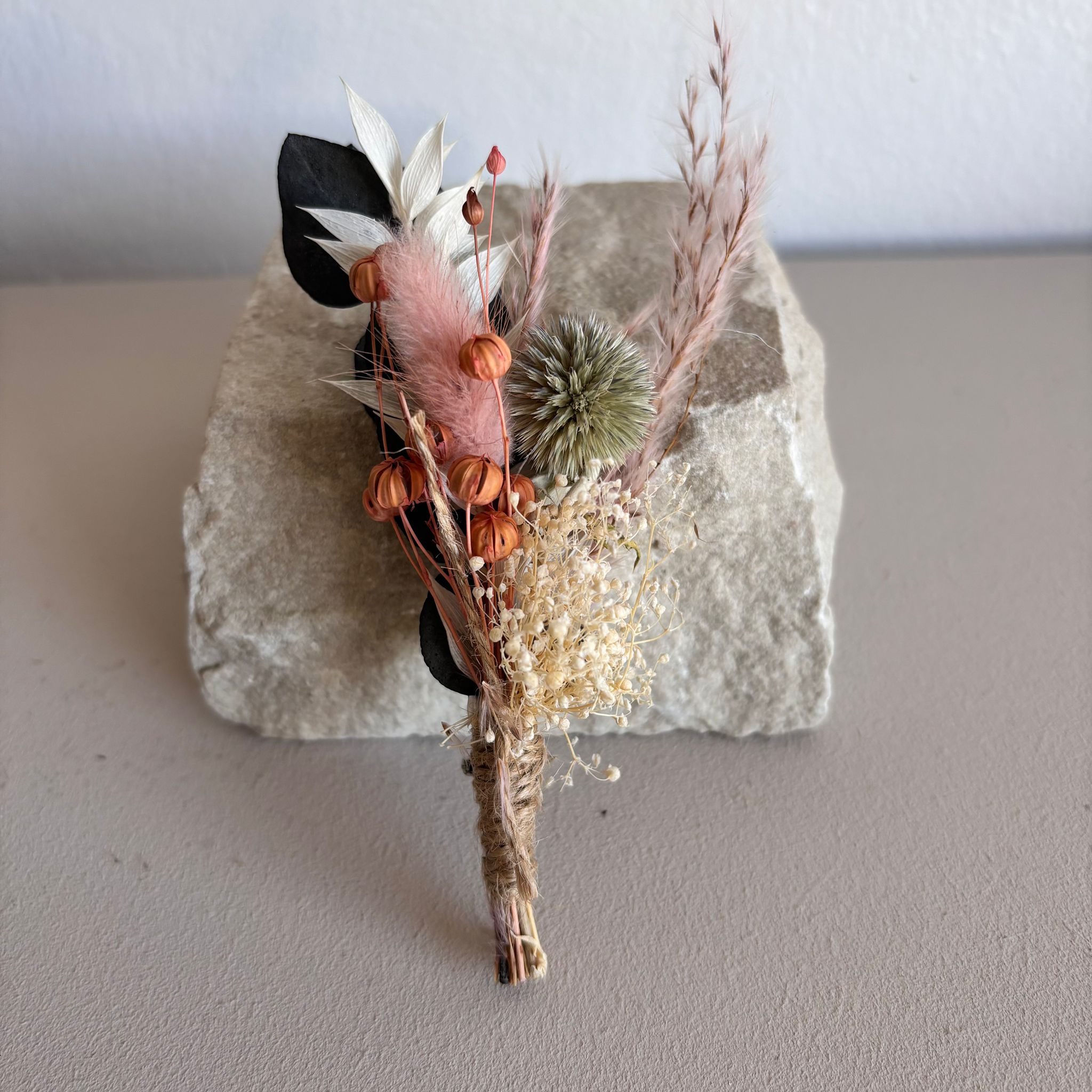 Anstecker Bräutigam Distel Rosa - OUTLET