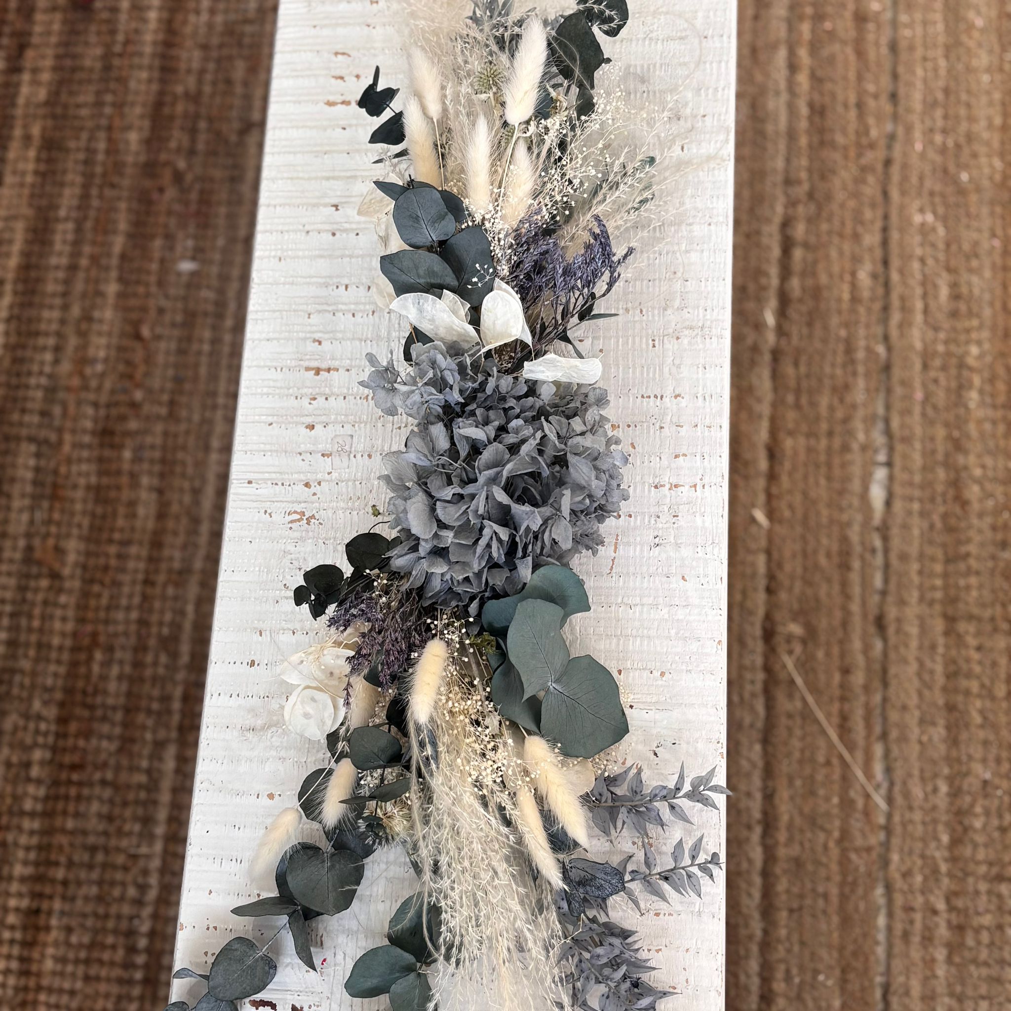 Tischgesteck Eukalyptus blau - OUTLET