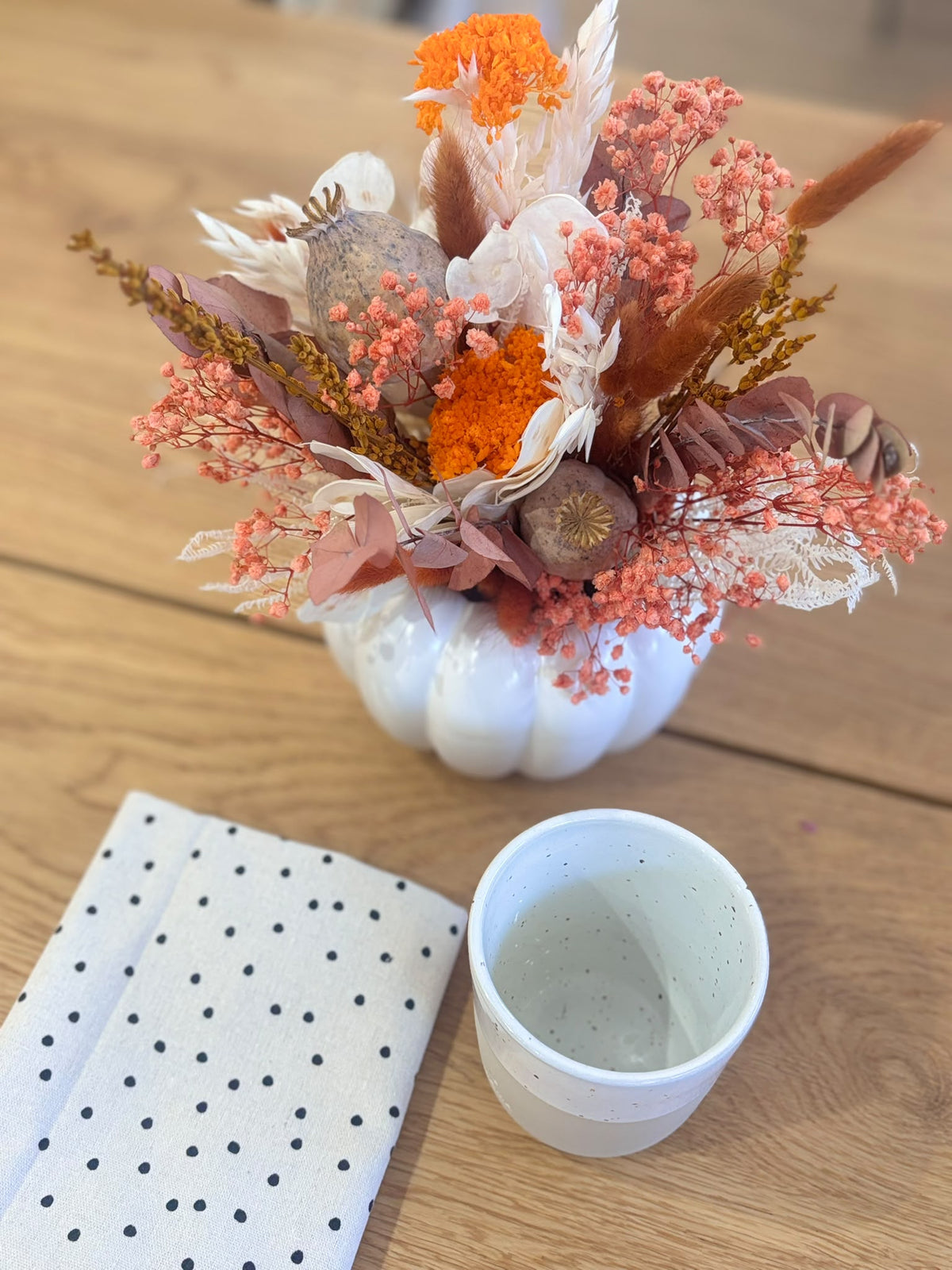 Baby Boo Trockenblumengesteck inkl. Vase