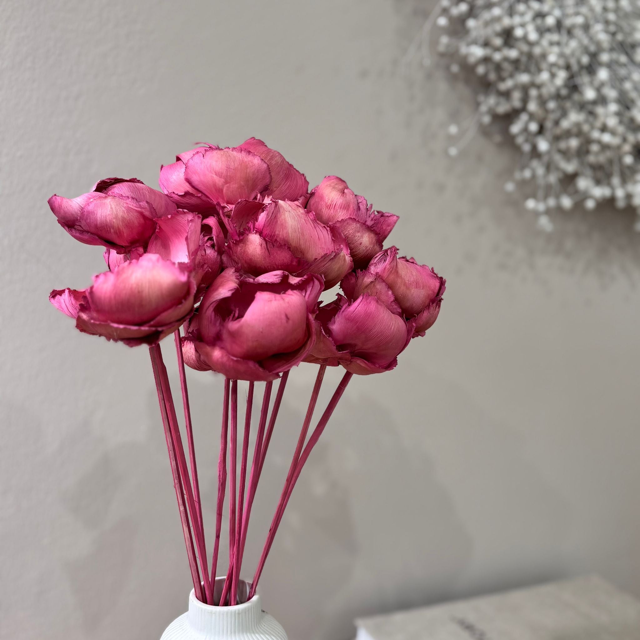 Palm leaf flowers