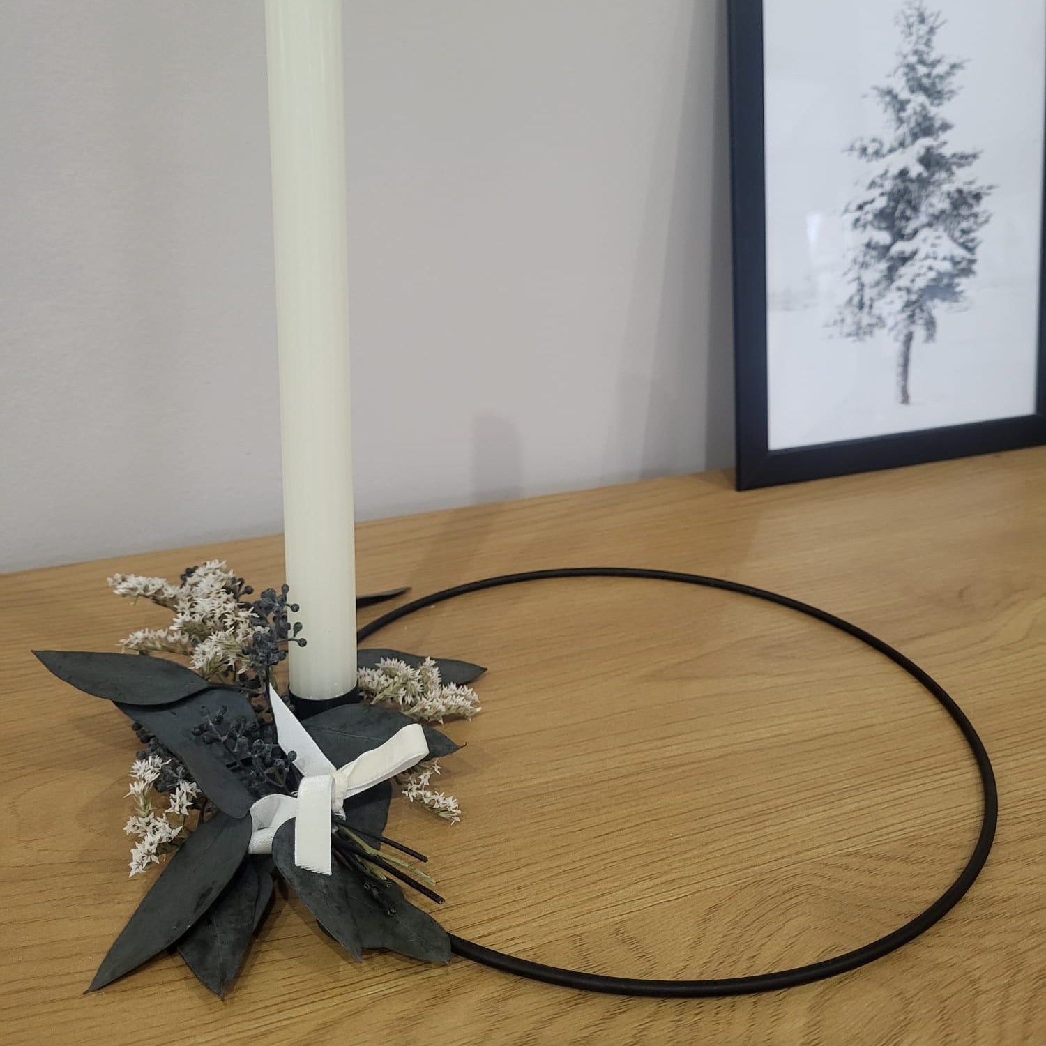 Kerzenhalter aus Metall - schwarz