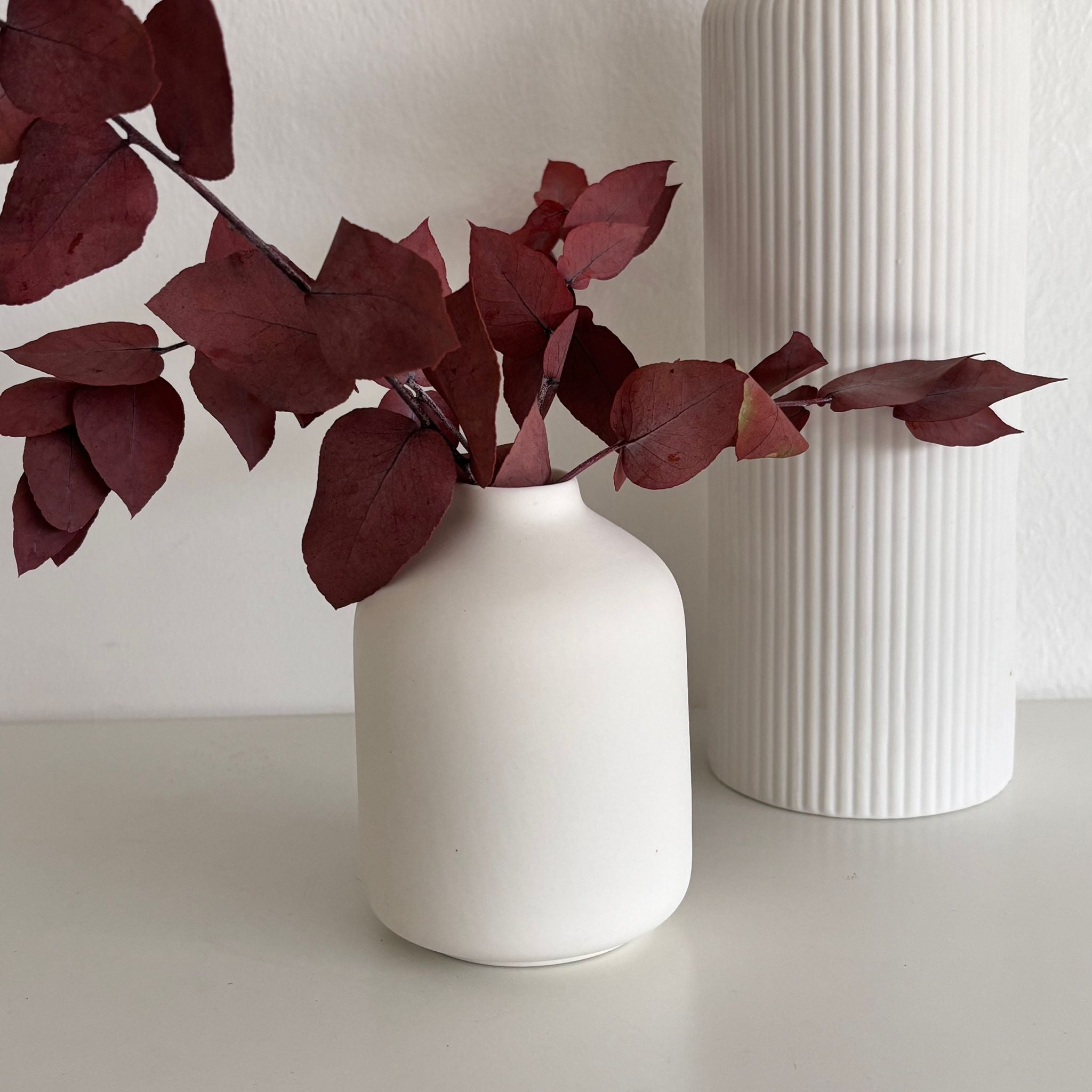 Mini Vase Sova - matt weiß