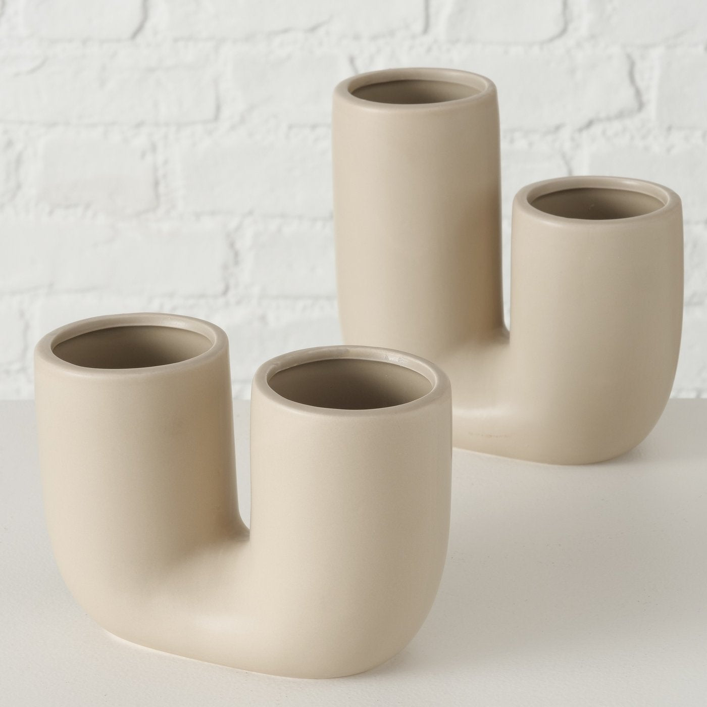 Vasen Filiko 2er Set | beige - Lykke&You GmbH