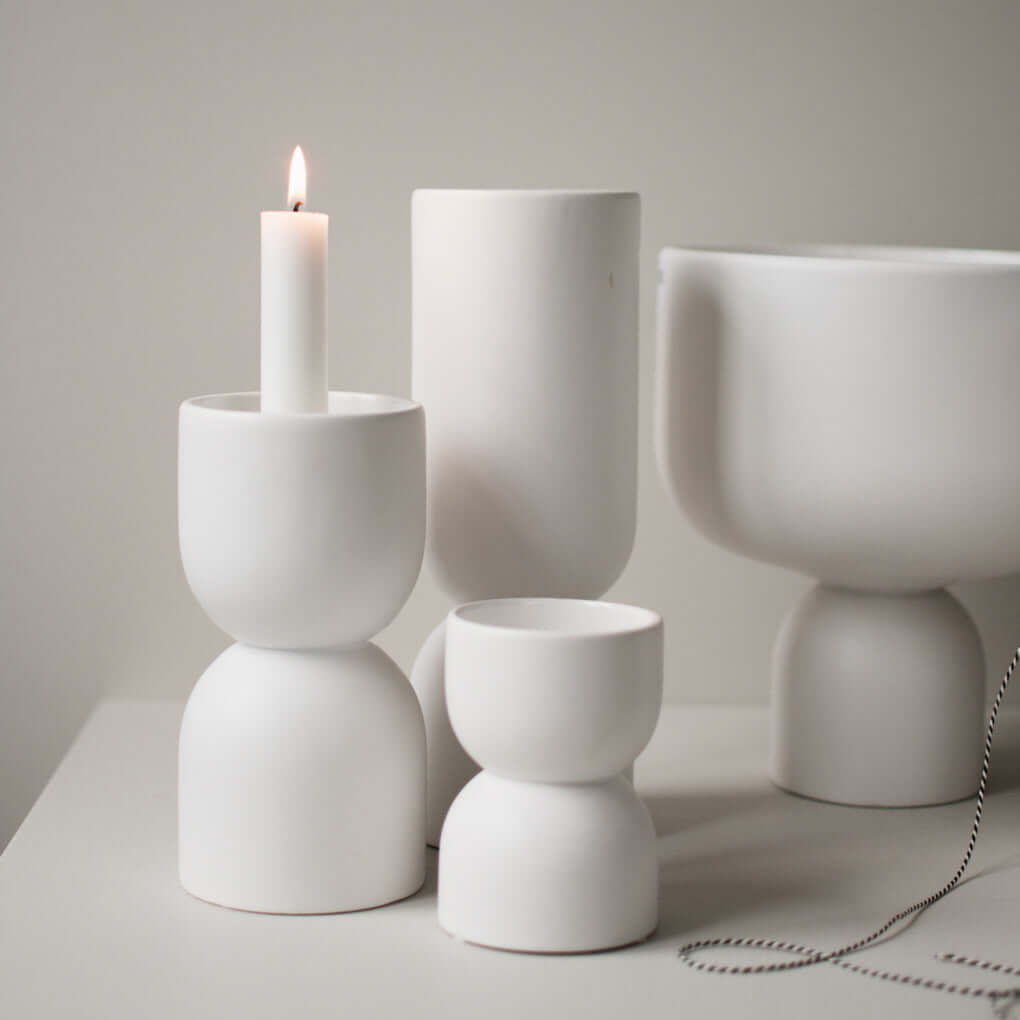 dbkd Post Vase Keramik weiß - Lykke&You GmbH