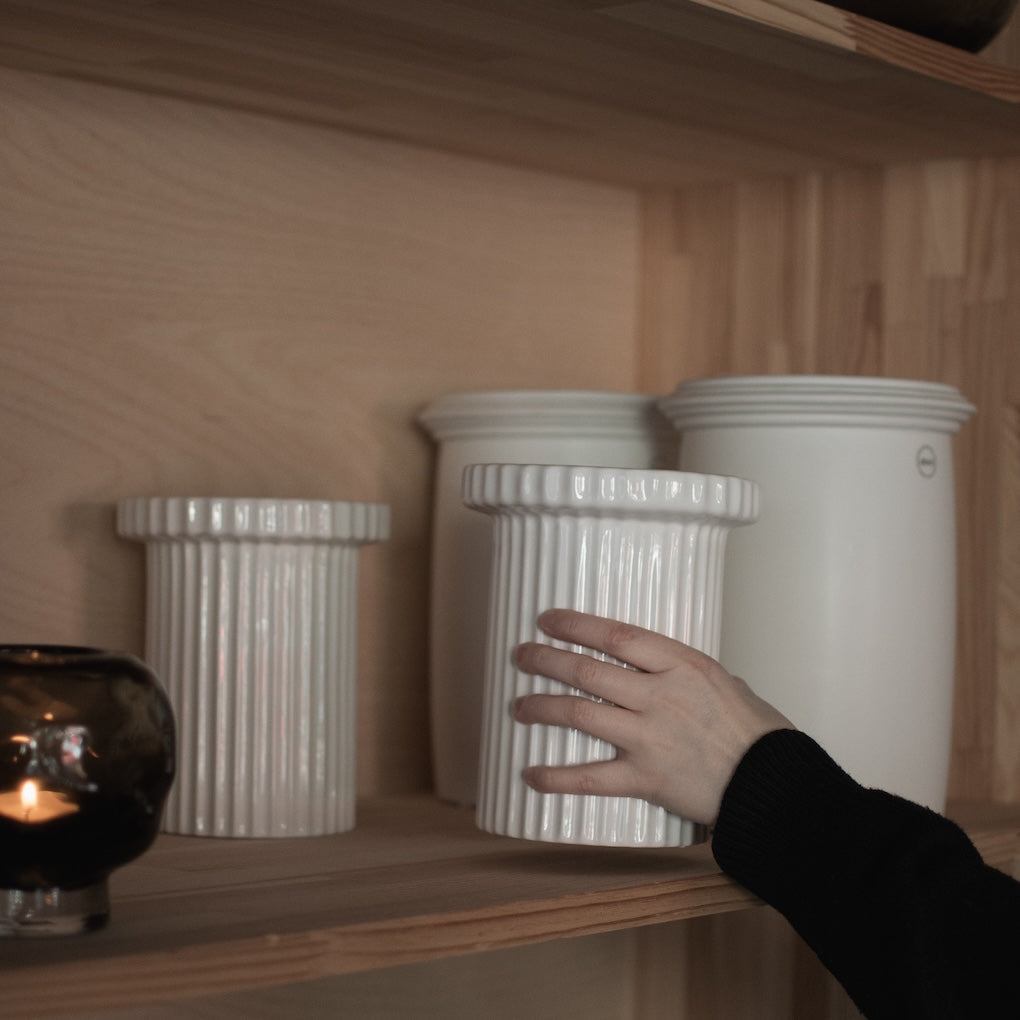 dbkd Vase Stripe Pot mit Rillen