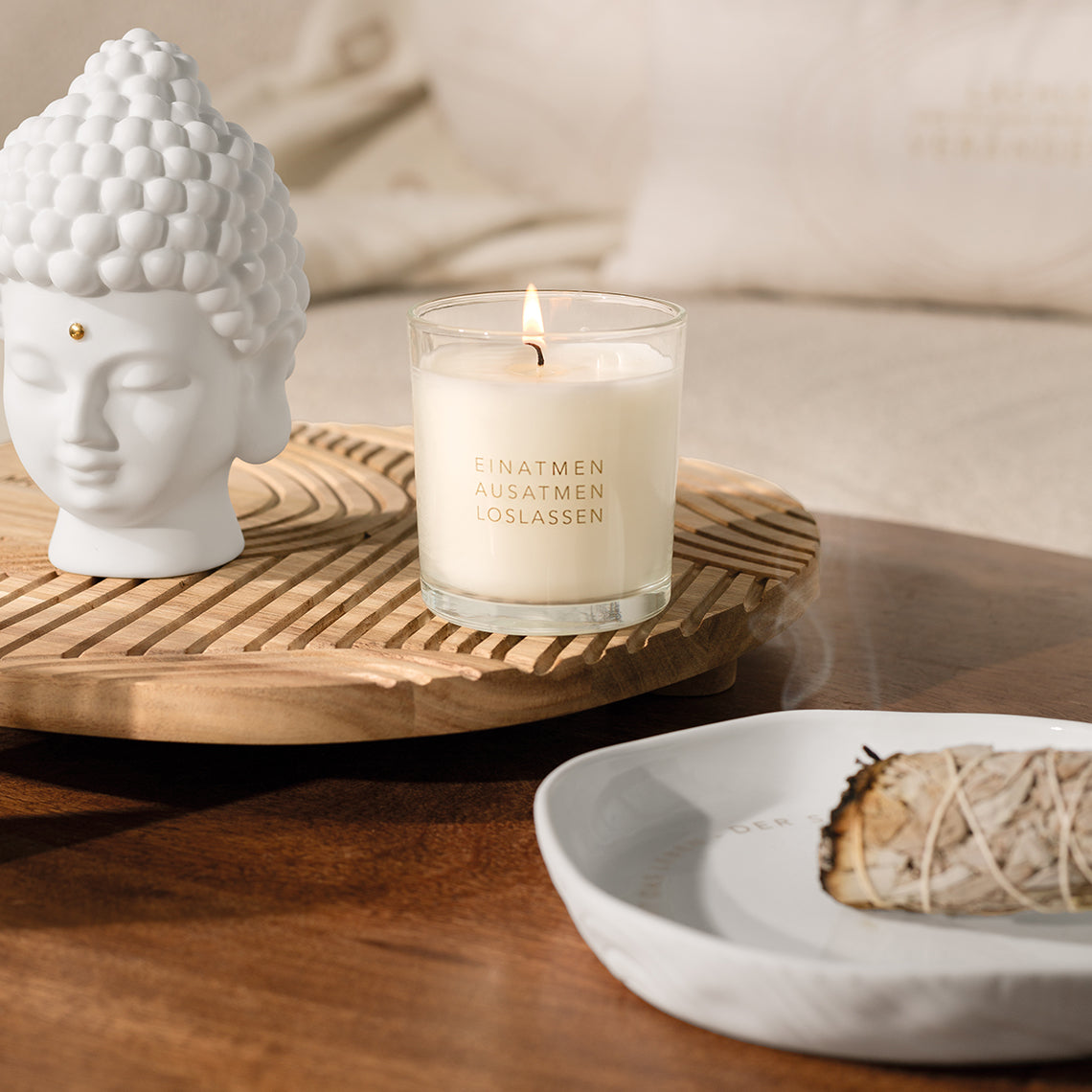 Zen Spirit scented candle - "Inhale, exhale, let go"