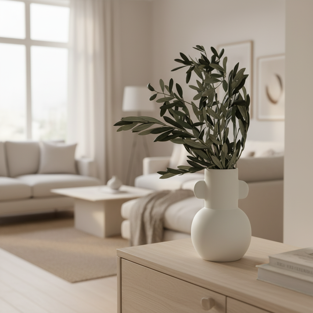 Konservierte Olivenzweige grün aus Italien