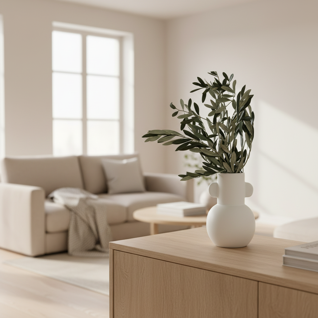 Konservierte Olivenzweige grün aus Italien