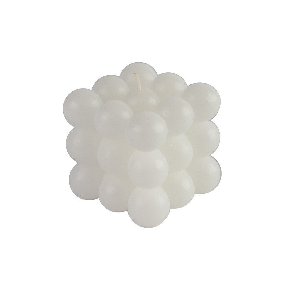 Kerze Bubble weiß - Lykke&You GmbH
