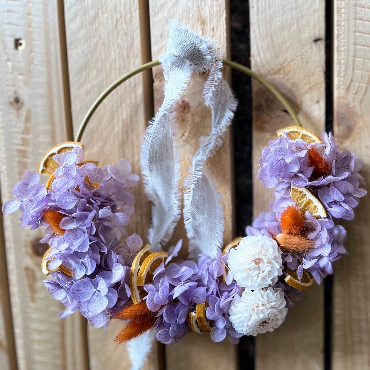 Atmospheric spring wreaths in different colors