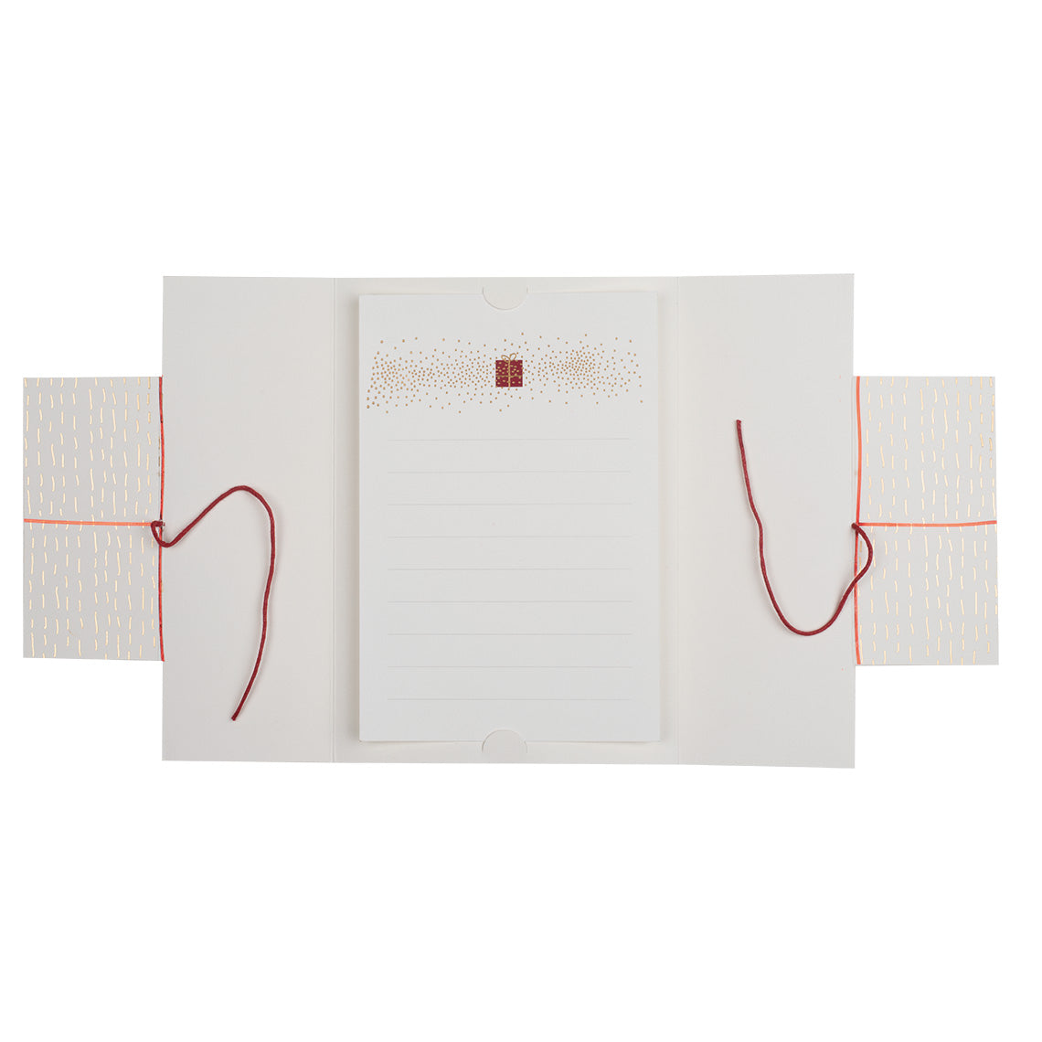 Weihnachtskarte - Geschenk mit gold - Lykke&You GmbH