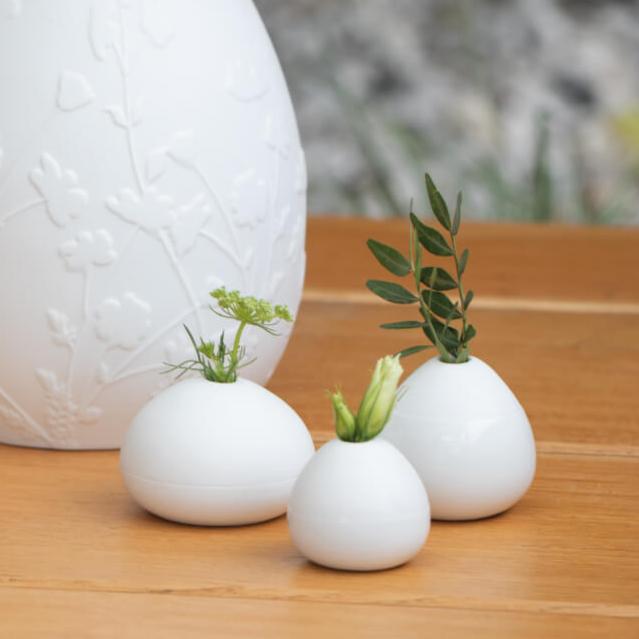 RÄDER Vase aus Porzellan – Eleganz mit einzigartiger Glasur - Set aus 3 Vasen