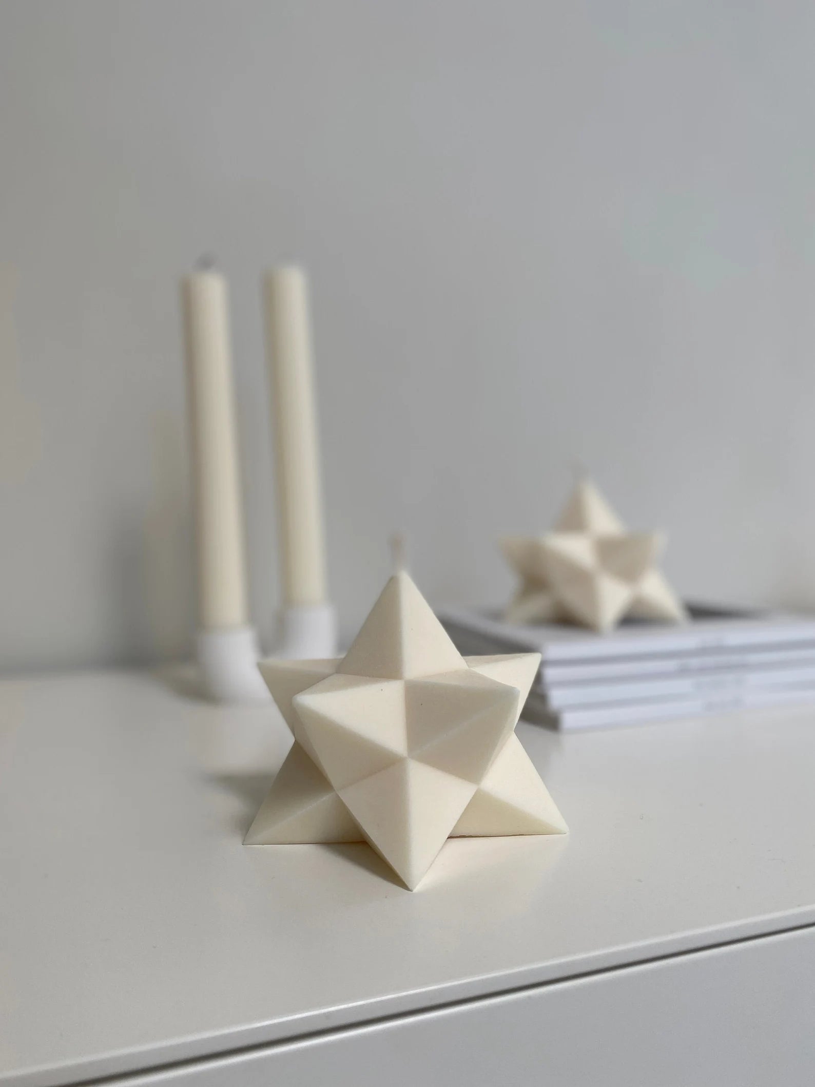 Sternkerze - weiss - Lykke&You GmbH