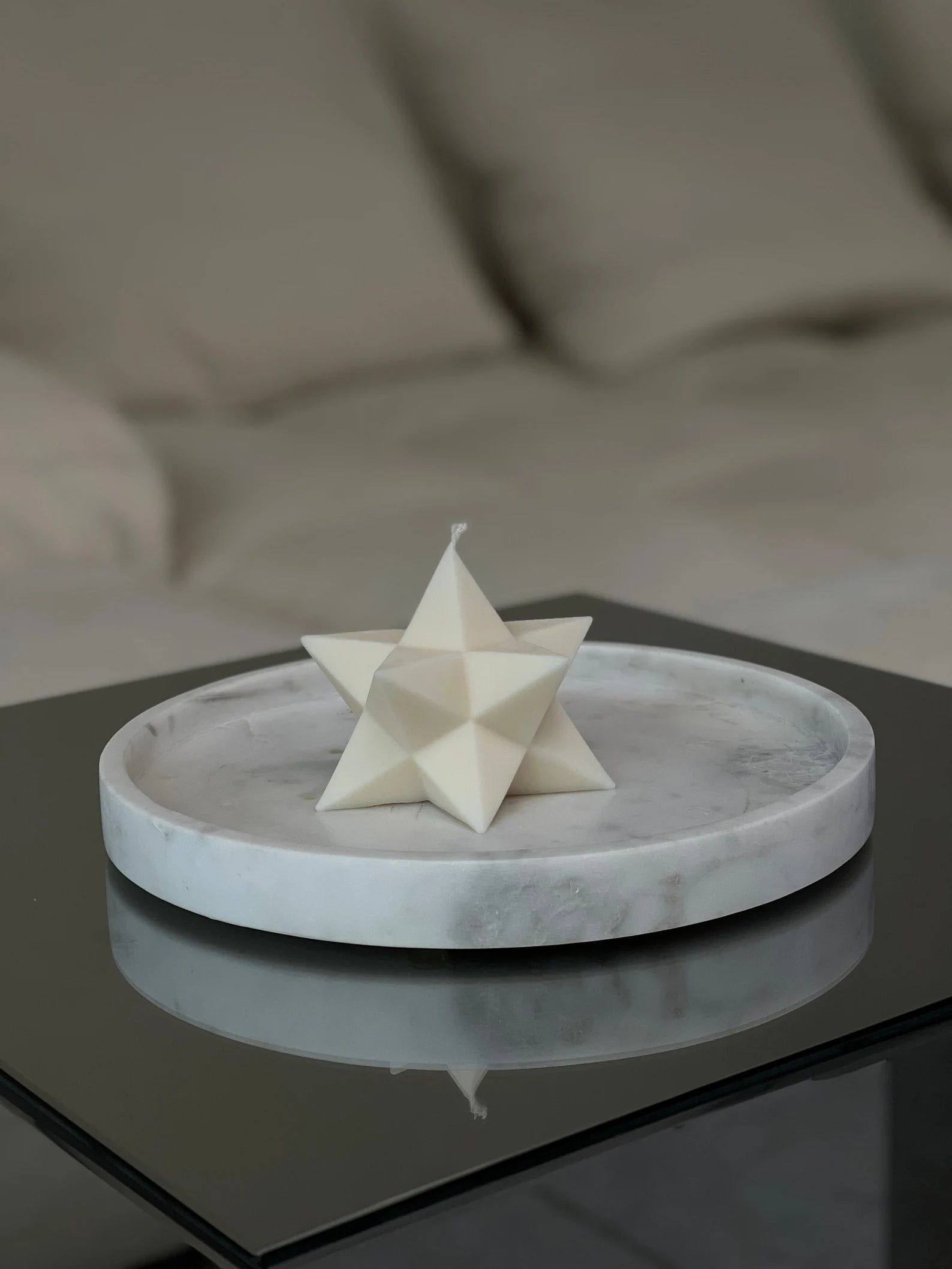 Sternkerze - weiss - Lykke&You GmbH