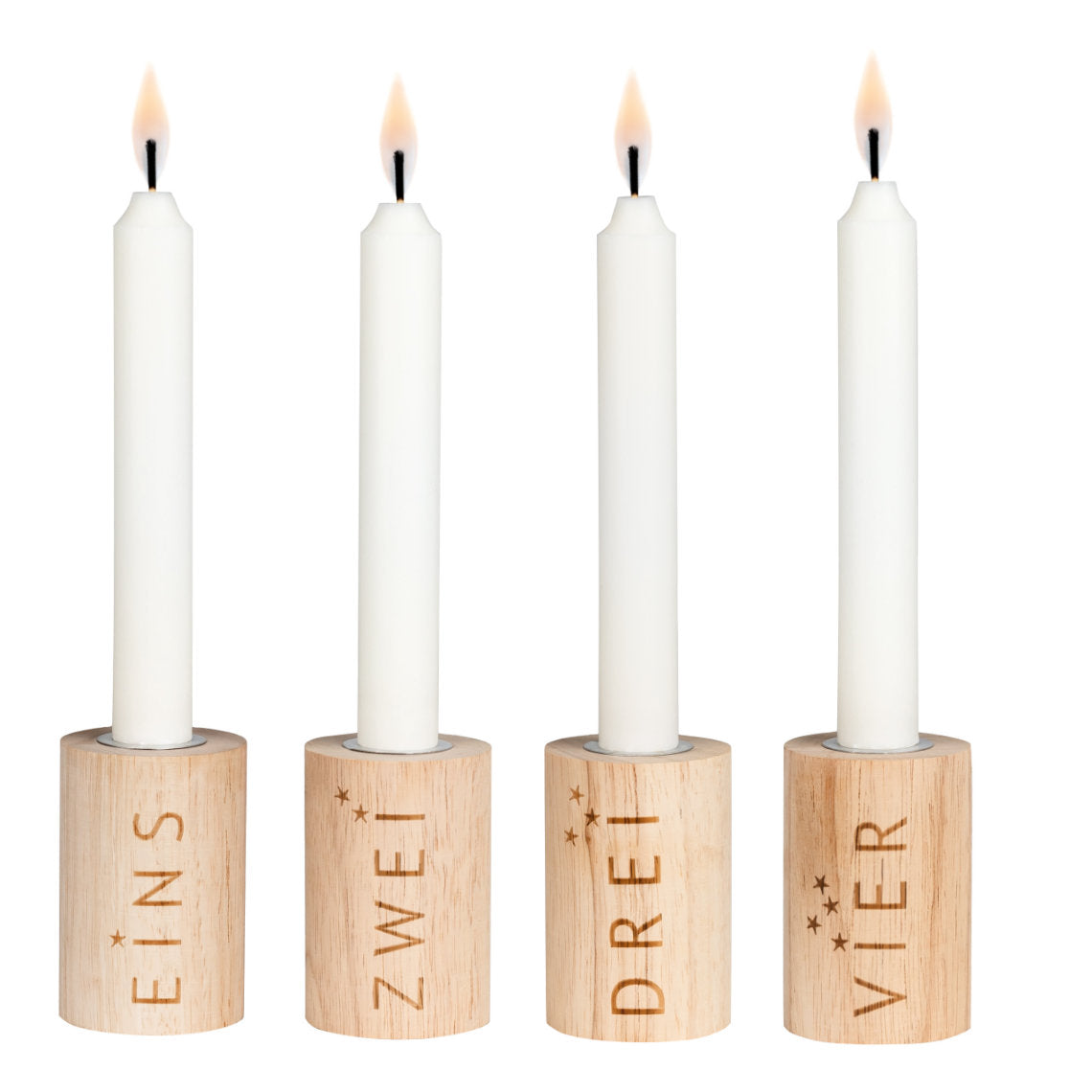 RÄDER Adventslicht 4er Set  – Holz - Lykke&You GmbH