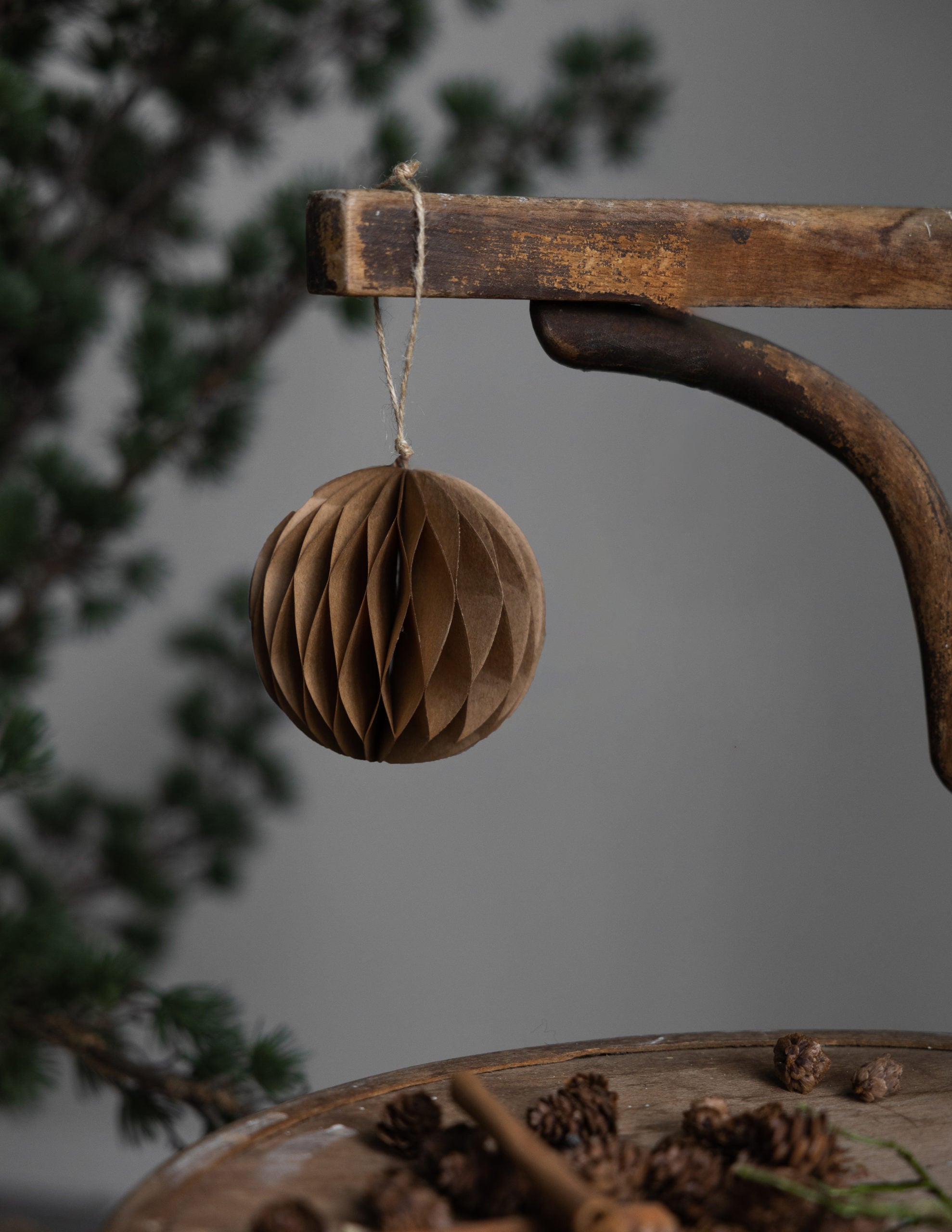 BOLMSÖ Weihnachtsanhänger braun L - Lykke&You GmbH