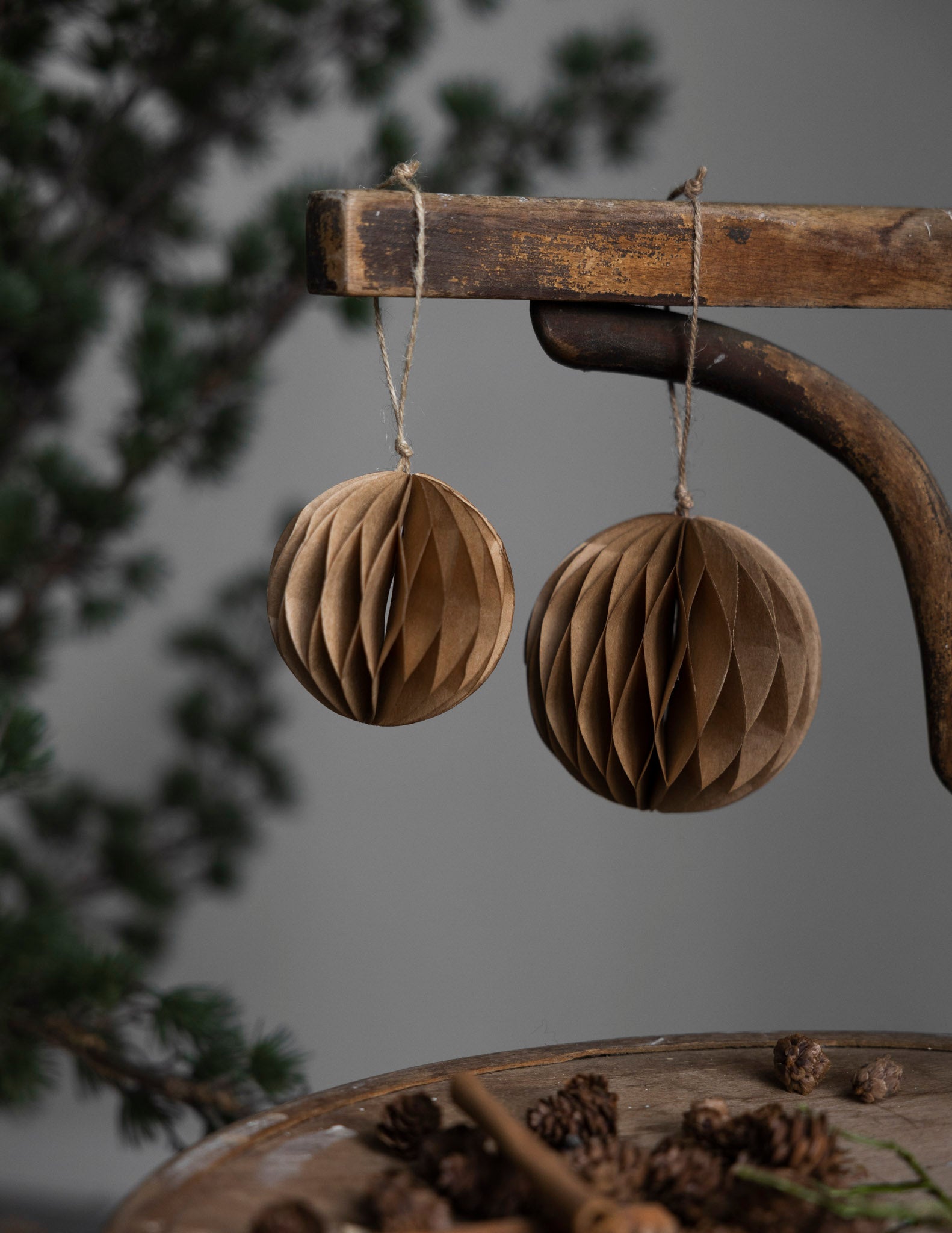 BOLMSÖ Weihnachtsanhänger braun L - Lykke&You GmbH