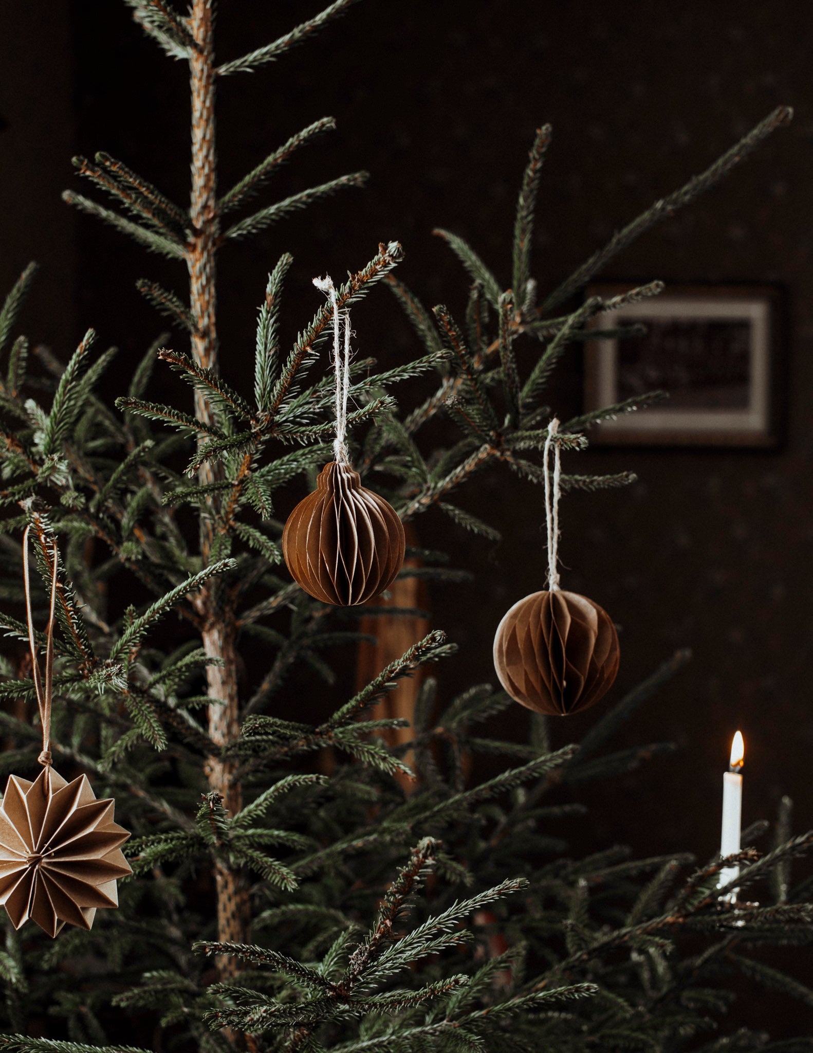 BOLMSÖ Weihnachtsanhänger braun M - Lykke&You GmbH