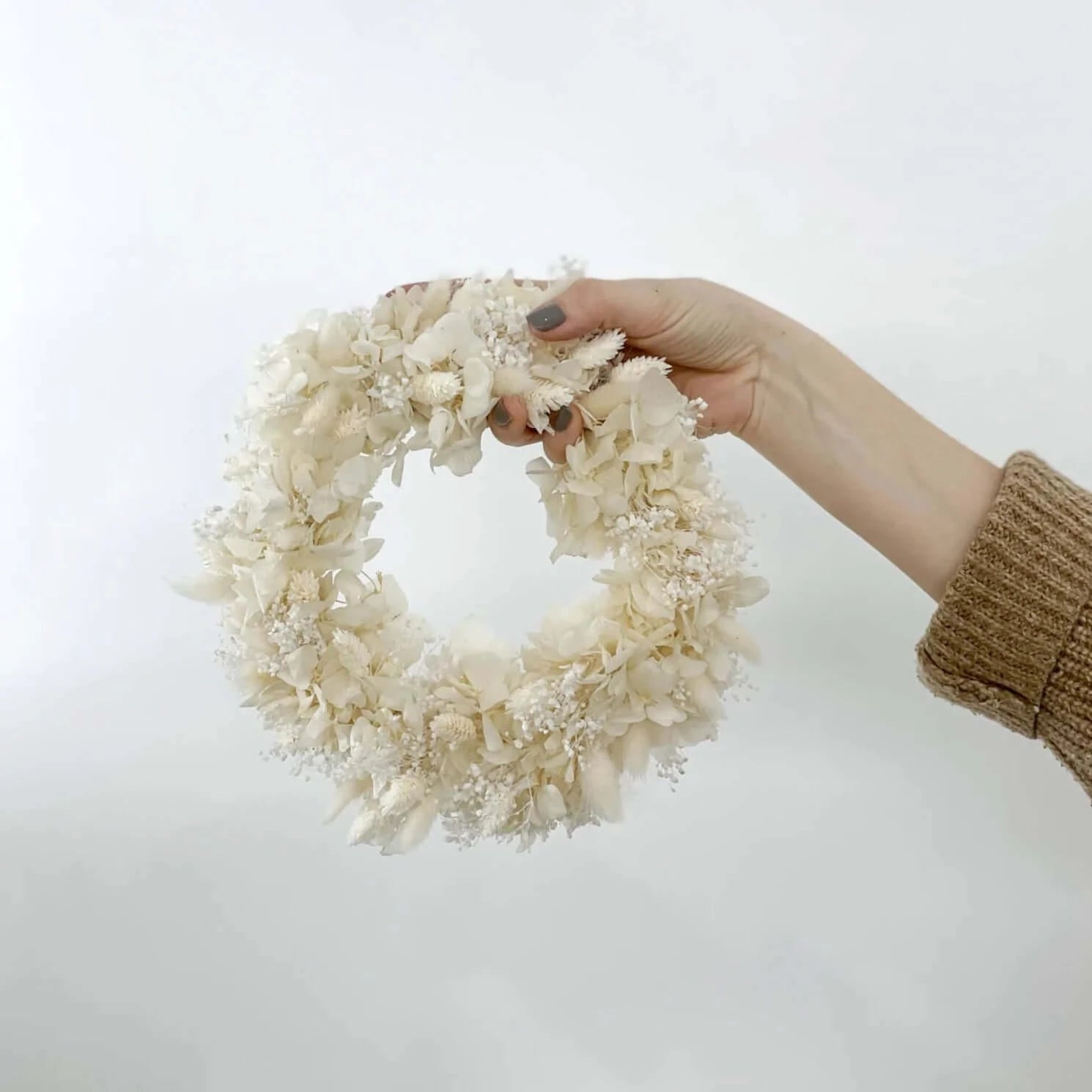 Adventskranz Trockenblumen klein in verschieden Varianten - DIY