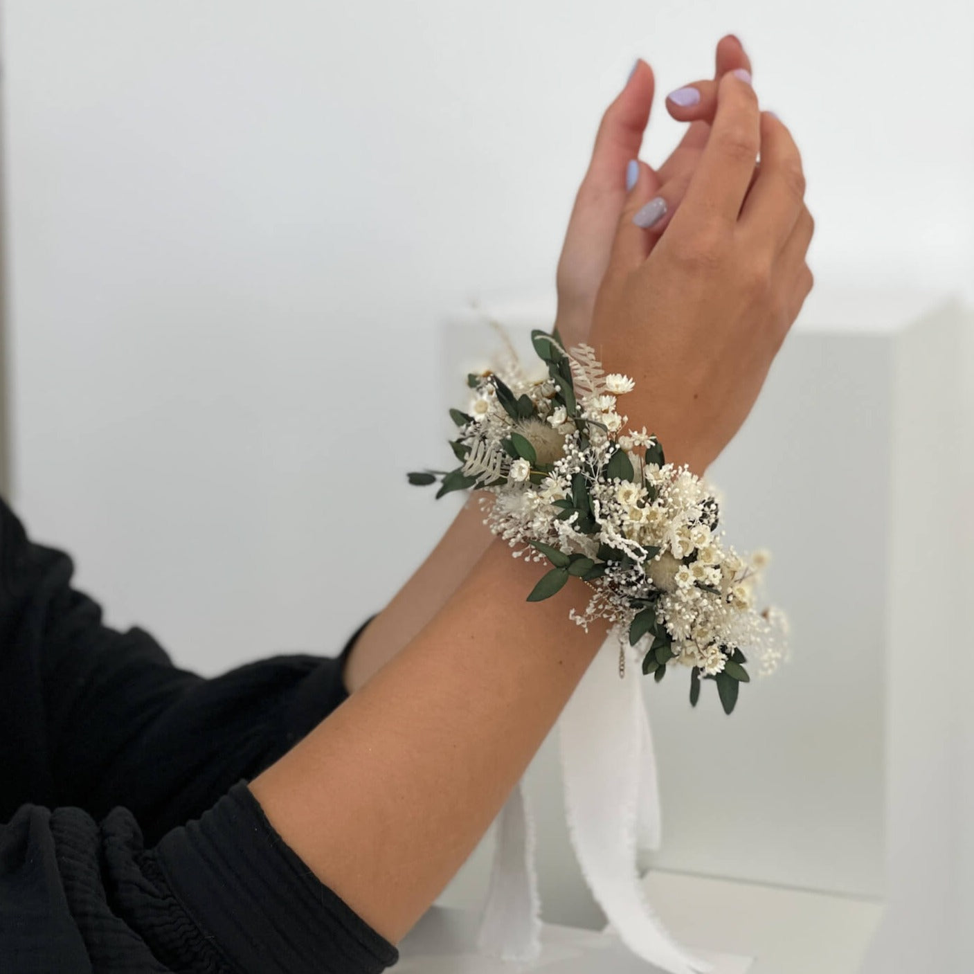 Armband Trockenblumen Eukalyptus