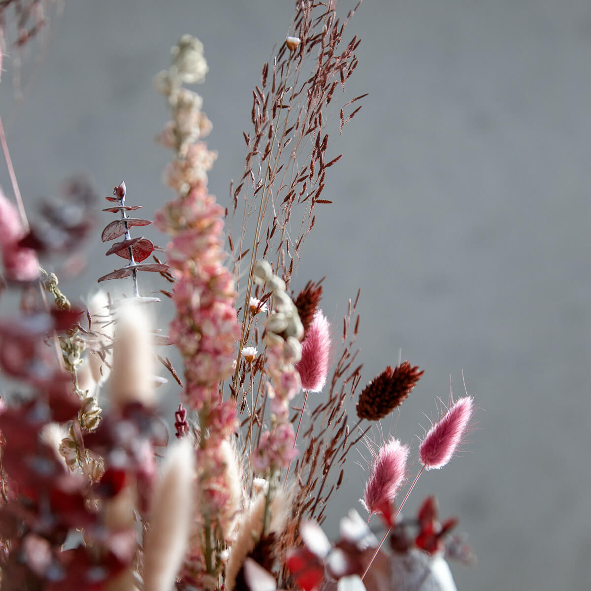 natürlicher Trockenblumenstrauß rosa braun | Ca. 60 -70 cm - Lykke&You