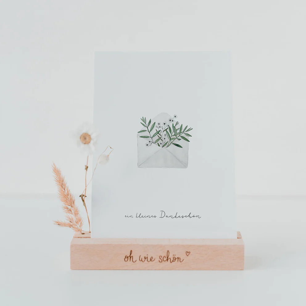 Eulenschnitt Dankeskarte Blumenumschlag - Lykke&You GmbH