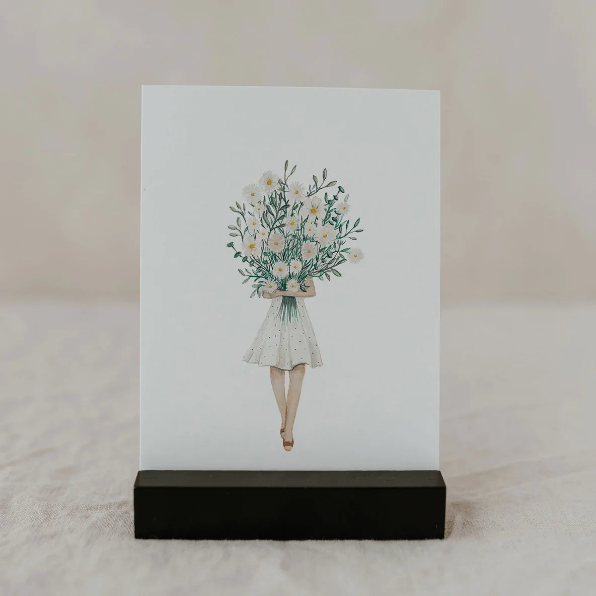 Glückwunschkarte Blumenmädchen - Lykke&You GmbH