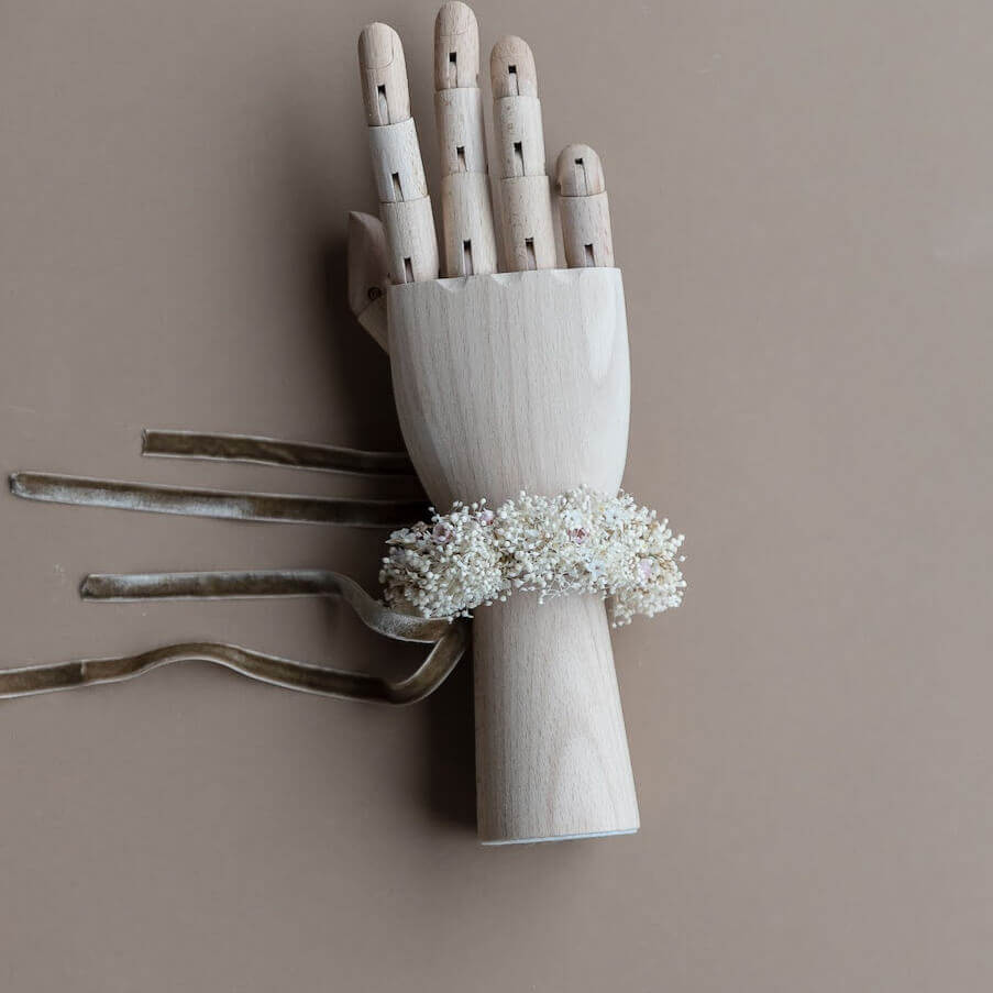 Armband Trockenblumen zart rosa - Lykke&You GmbH