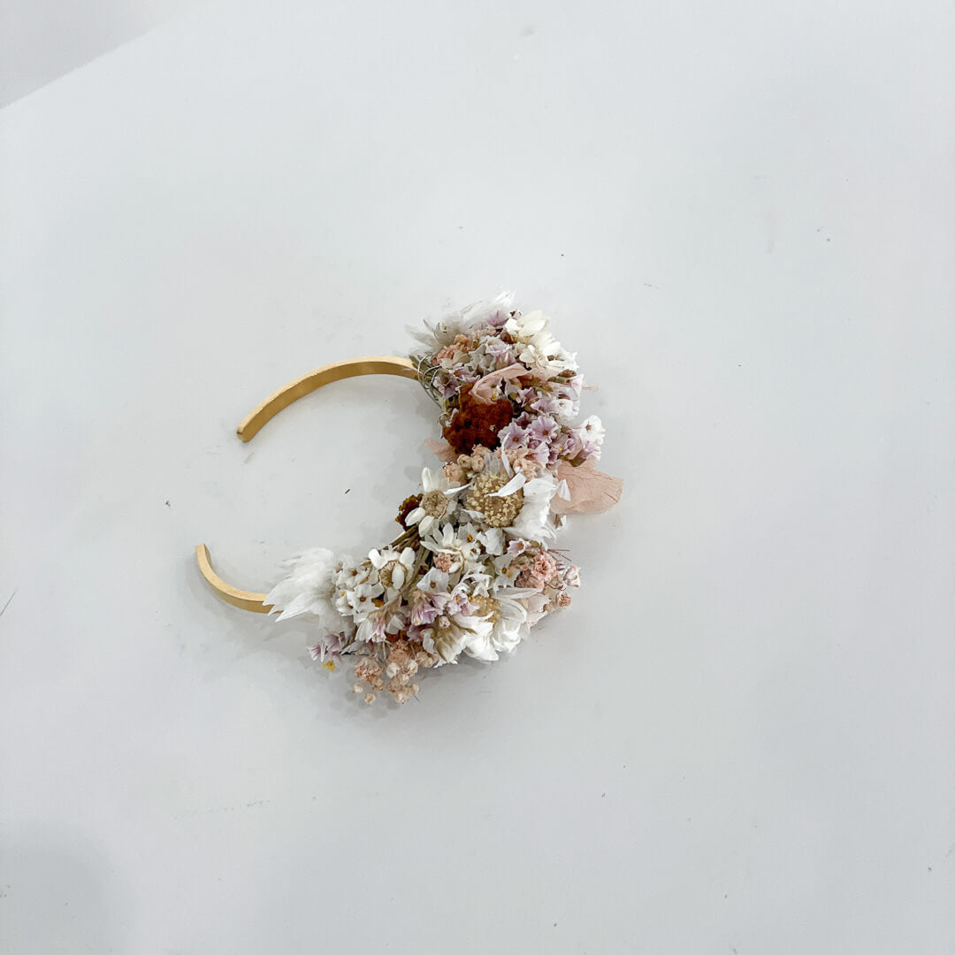 Armband Trockenblumen frühlingshaft gold - Lykke&You GmbH