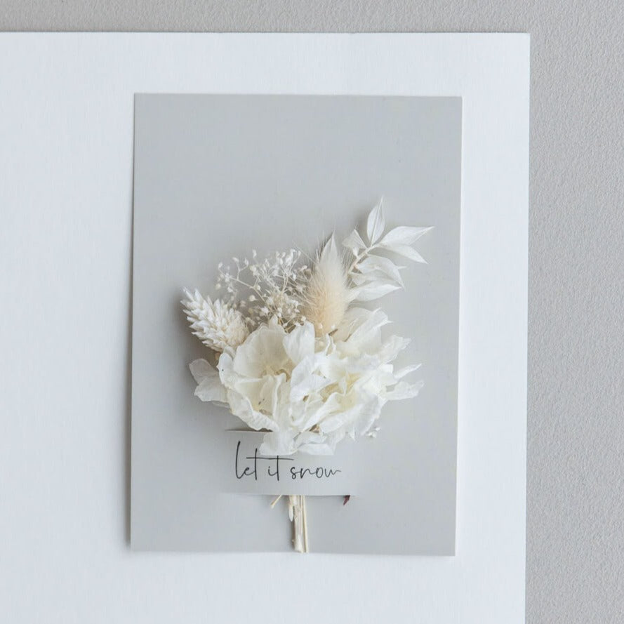 Weihnachtskarten mit Trockenblumen II - Lykke&You GmbH