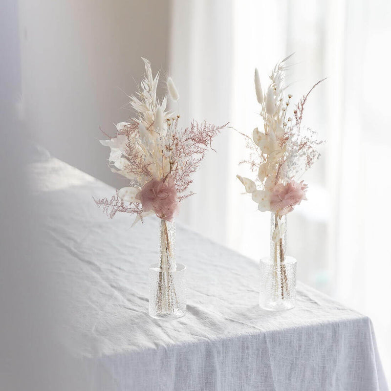 Dried flowers table decoration - dried flowers with vase - also for weddings