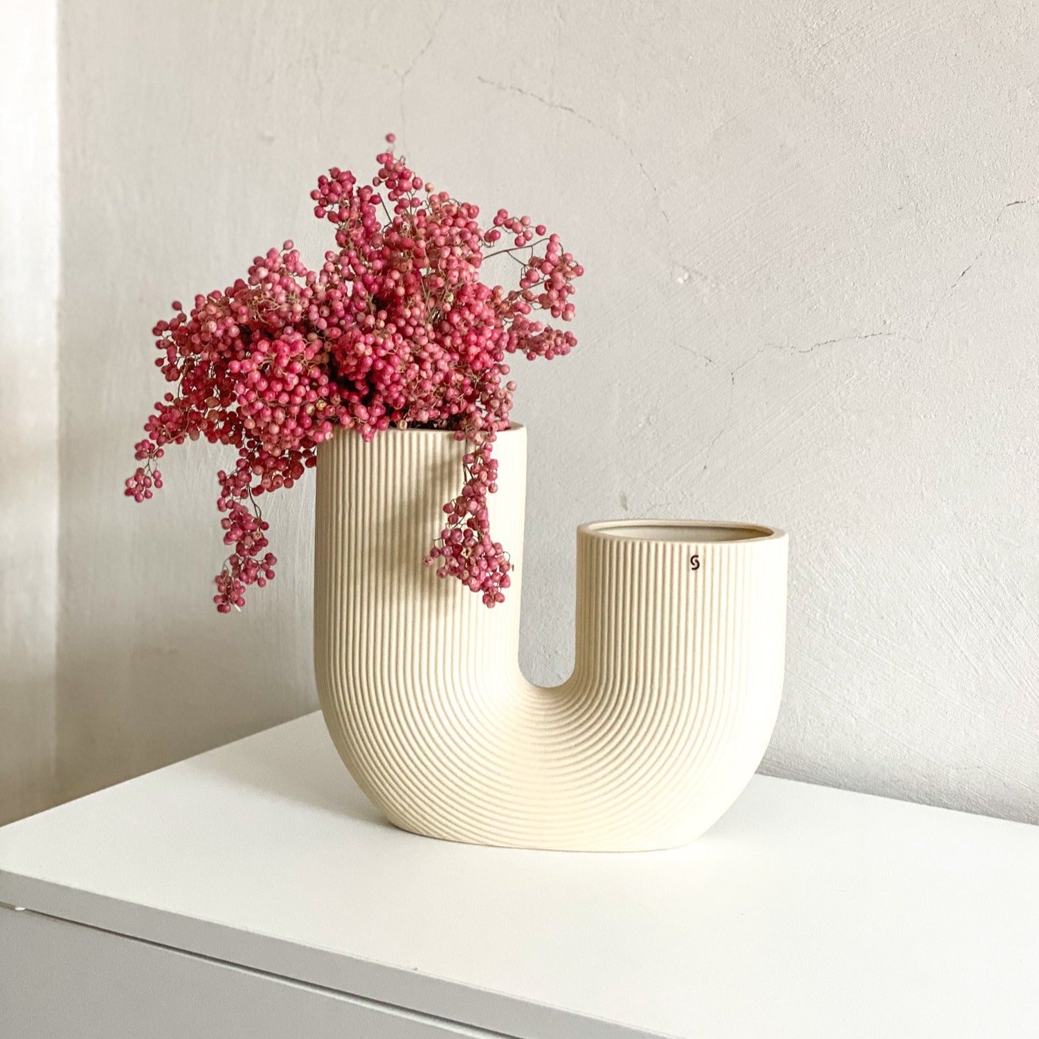 Pfefferbeeren | 30 cm extra großer Bund - Farbe: pink