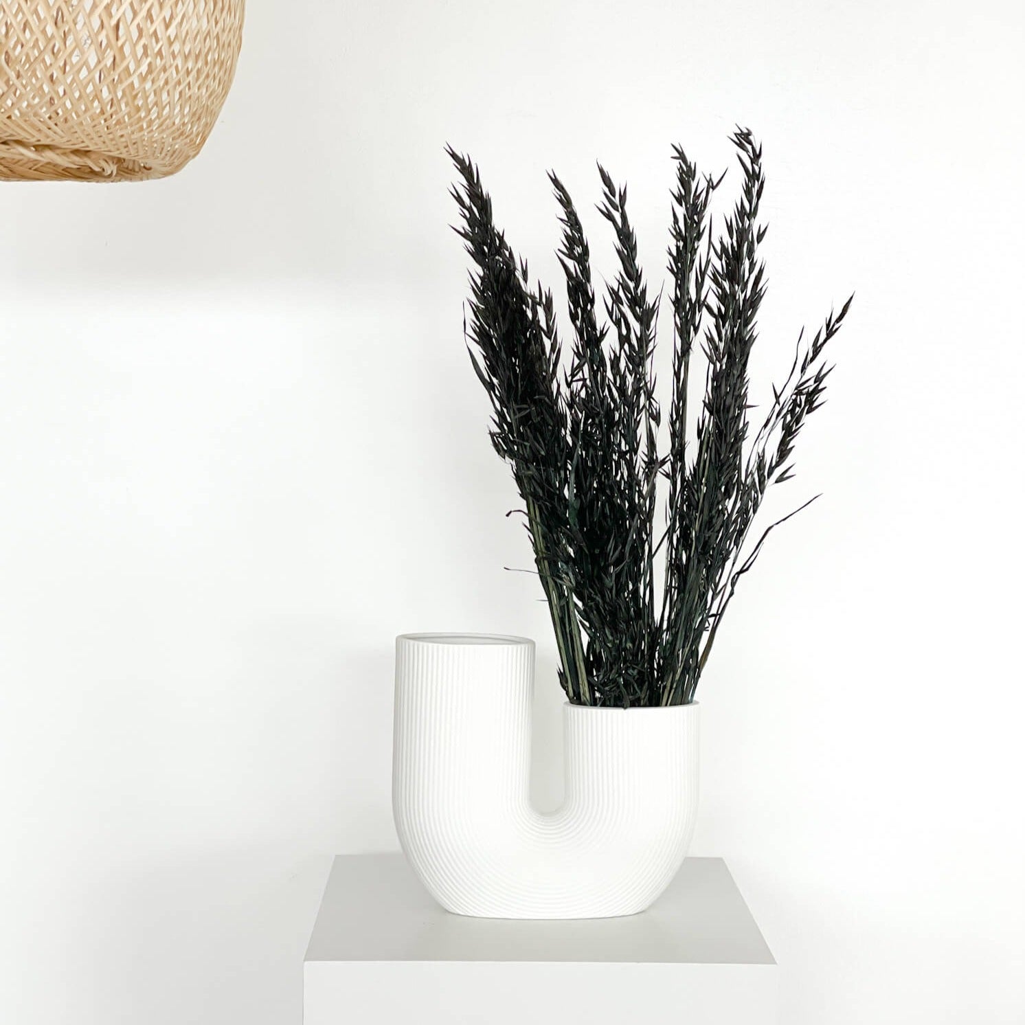 getrockneter Hafer | 70 cm |  | passend zu Landhaus-Stil - Farbe: schwarz